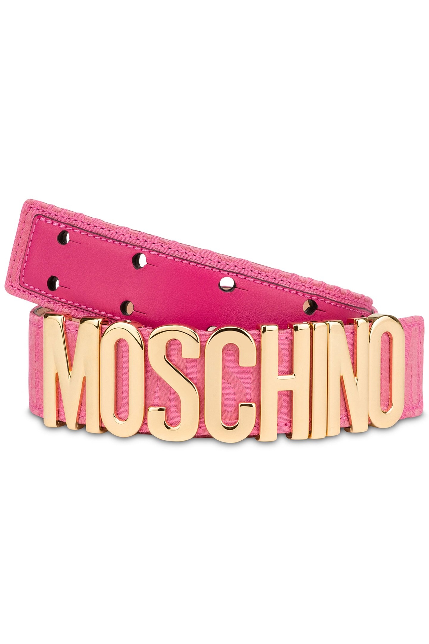 ALLOVER LOGO NYLON BELT PINK 1