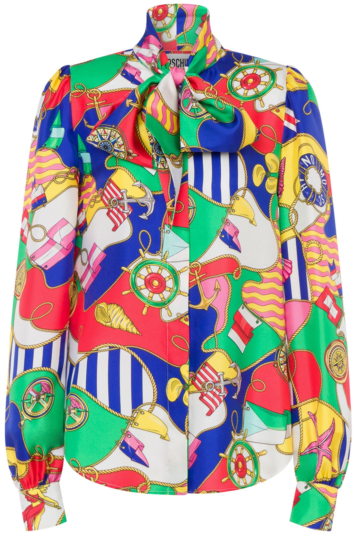 ALLOVER NAUTICAL SILK TWILL SHIRT MULTICOLOUR 3