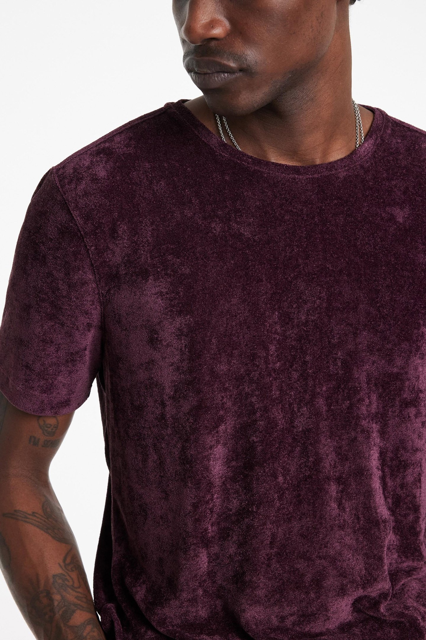 CAMINHA REGULAR FIT SS CREW DARK PLUM 3