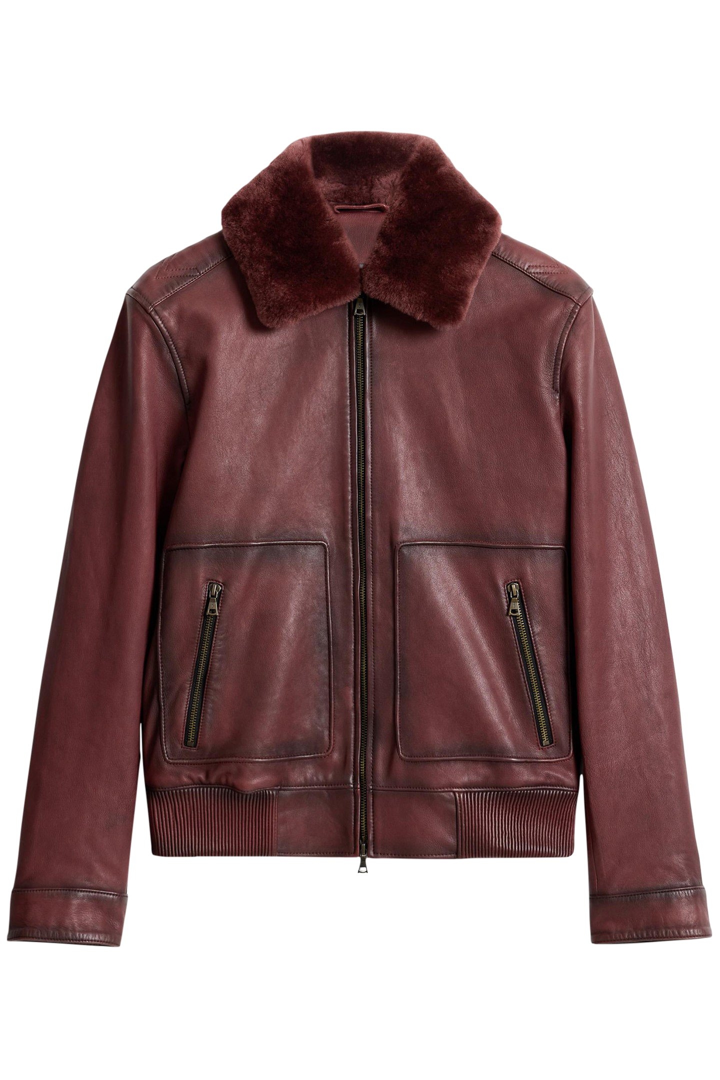 CLAREMONT AVIATOR JACKET OXBLOOD 2