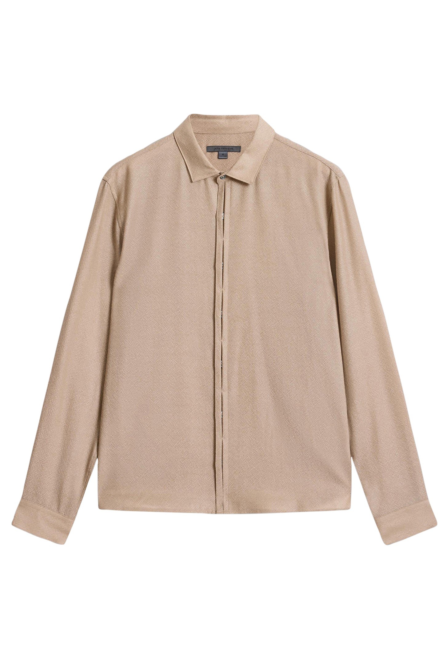 CONCEALED BUTTON PLEATED PLACKET SHIRTS TUMERIC 2