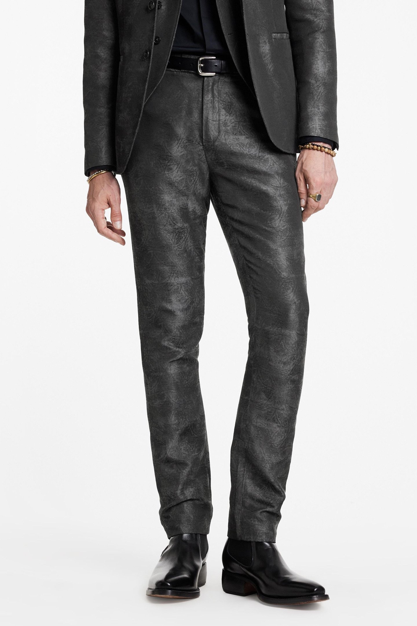 MERCER PANTS - SLIM FIT PANTS WITH WELT ECLIPSE HTHR 1