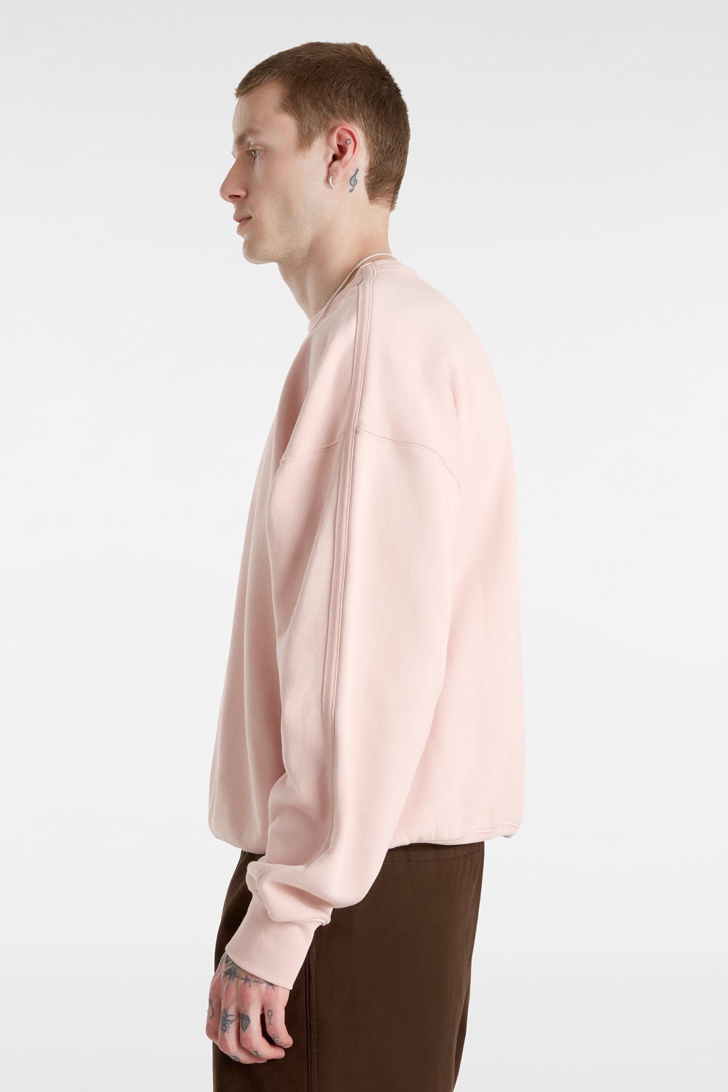 LX PREMIUM CREW FLEECE ROSE SMOKE 6