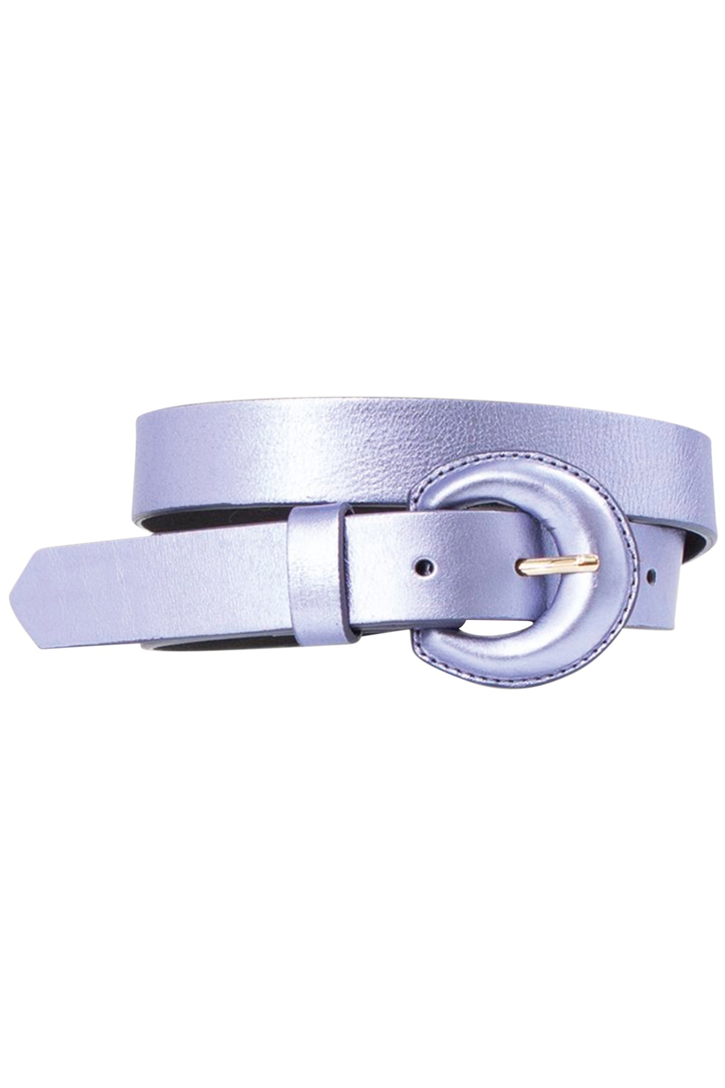 ANDREW - PURPLE BELT IN METALLIC LEATHER 1