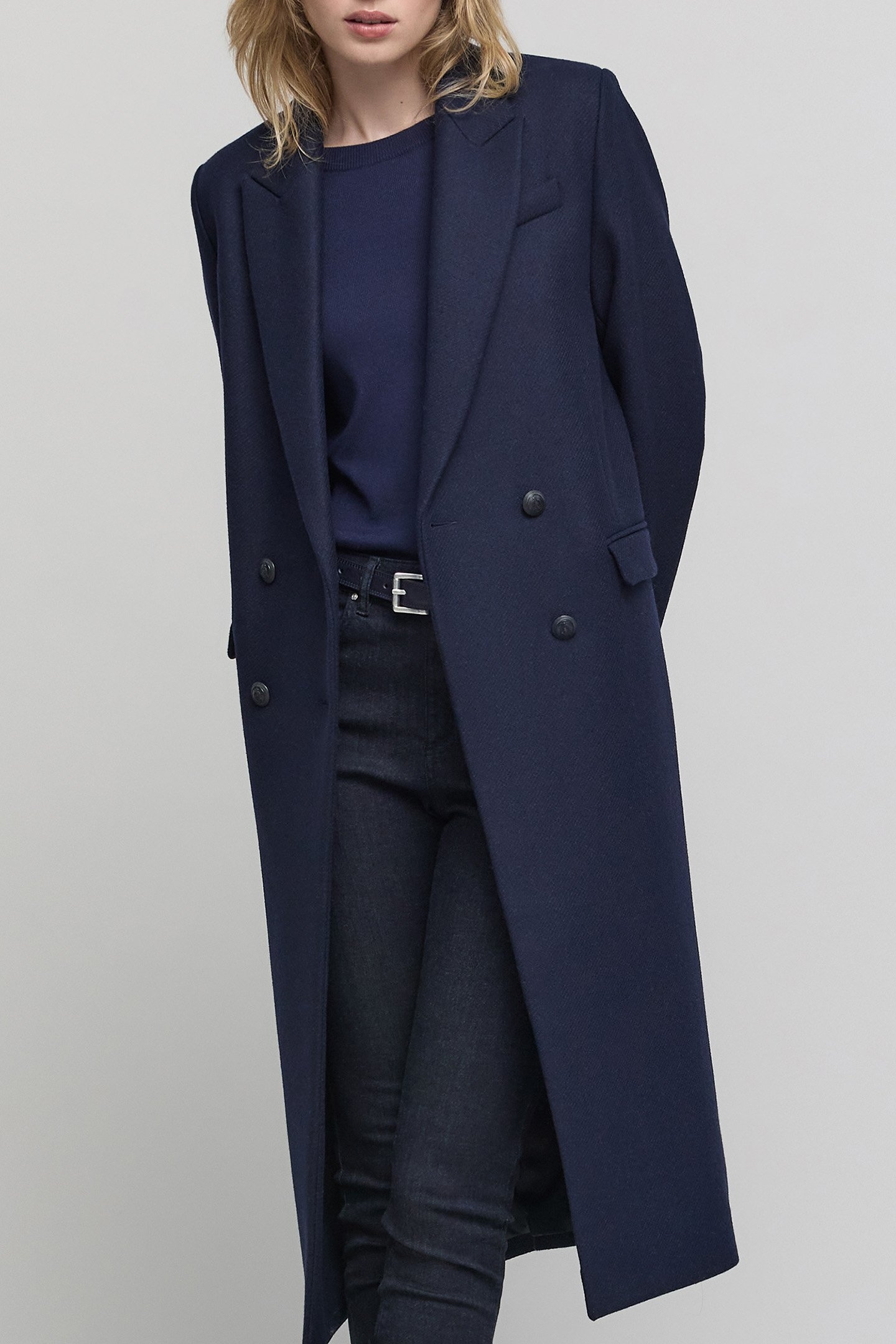 LONG NAVY PEA COAT 4