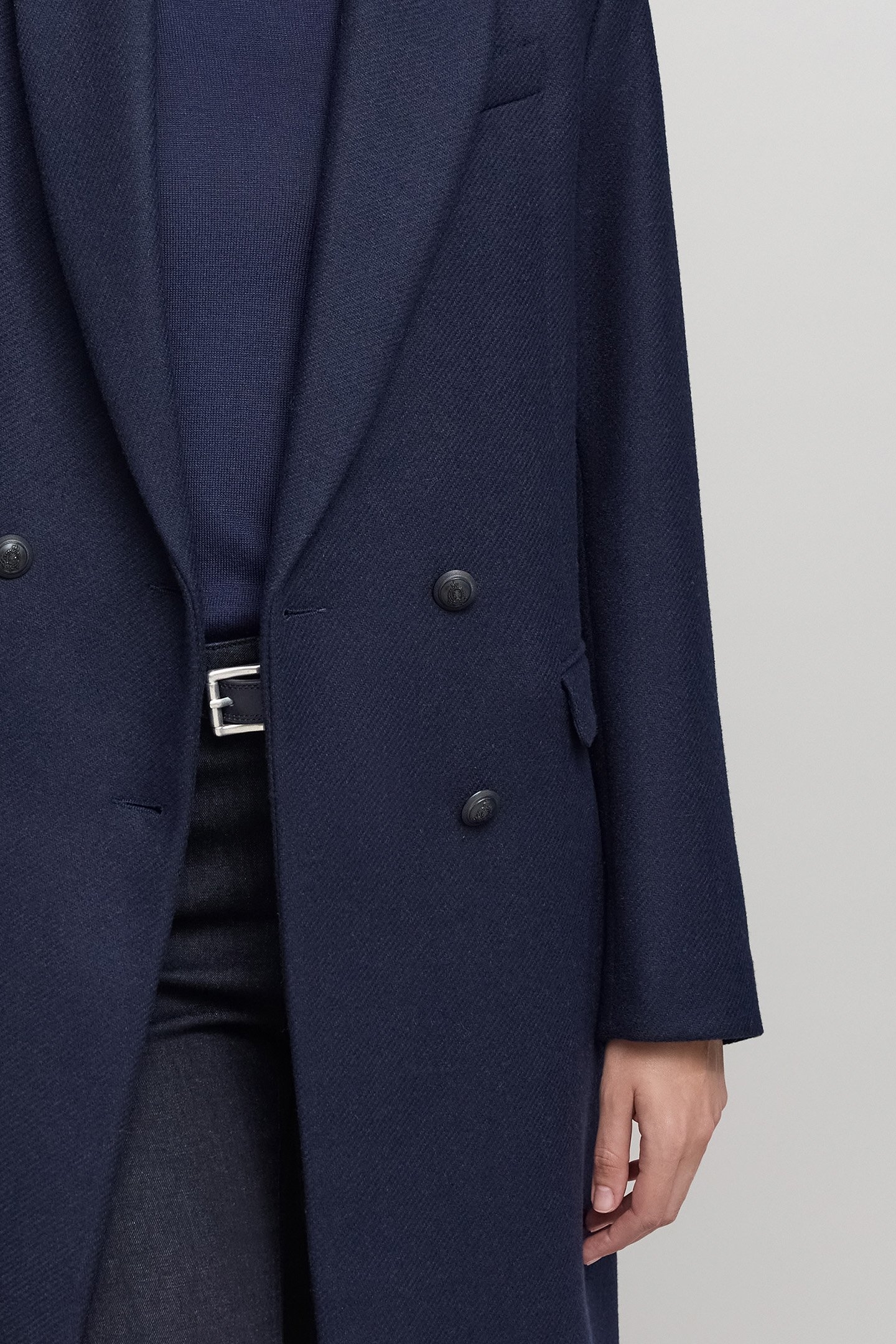 LONG NAVY PEA COAT 6