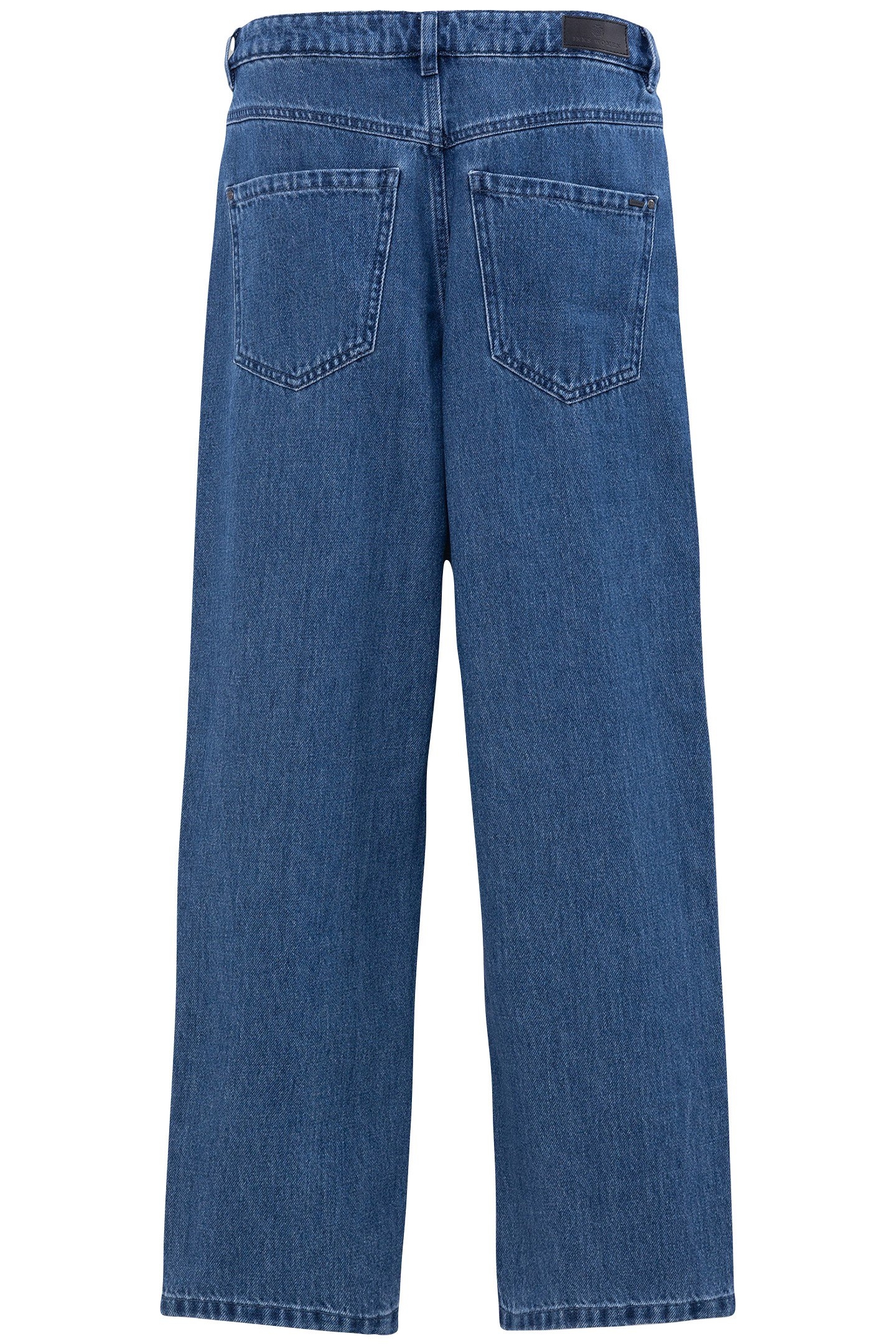 MEDIUM BLUE 7/8 STRAIGHT JEANS 2