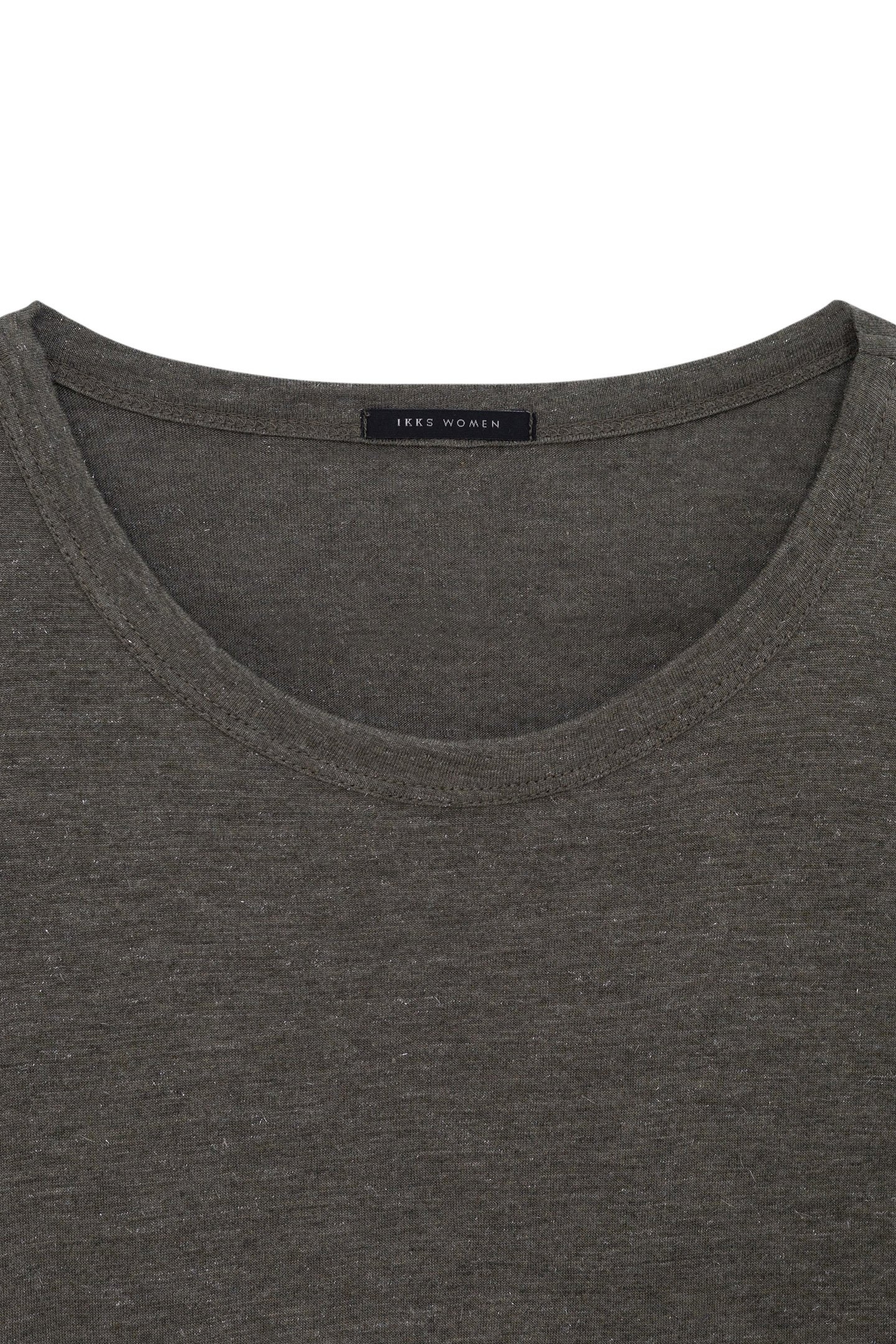 KHAKI LUREX KNIT TEE 3