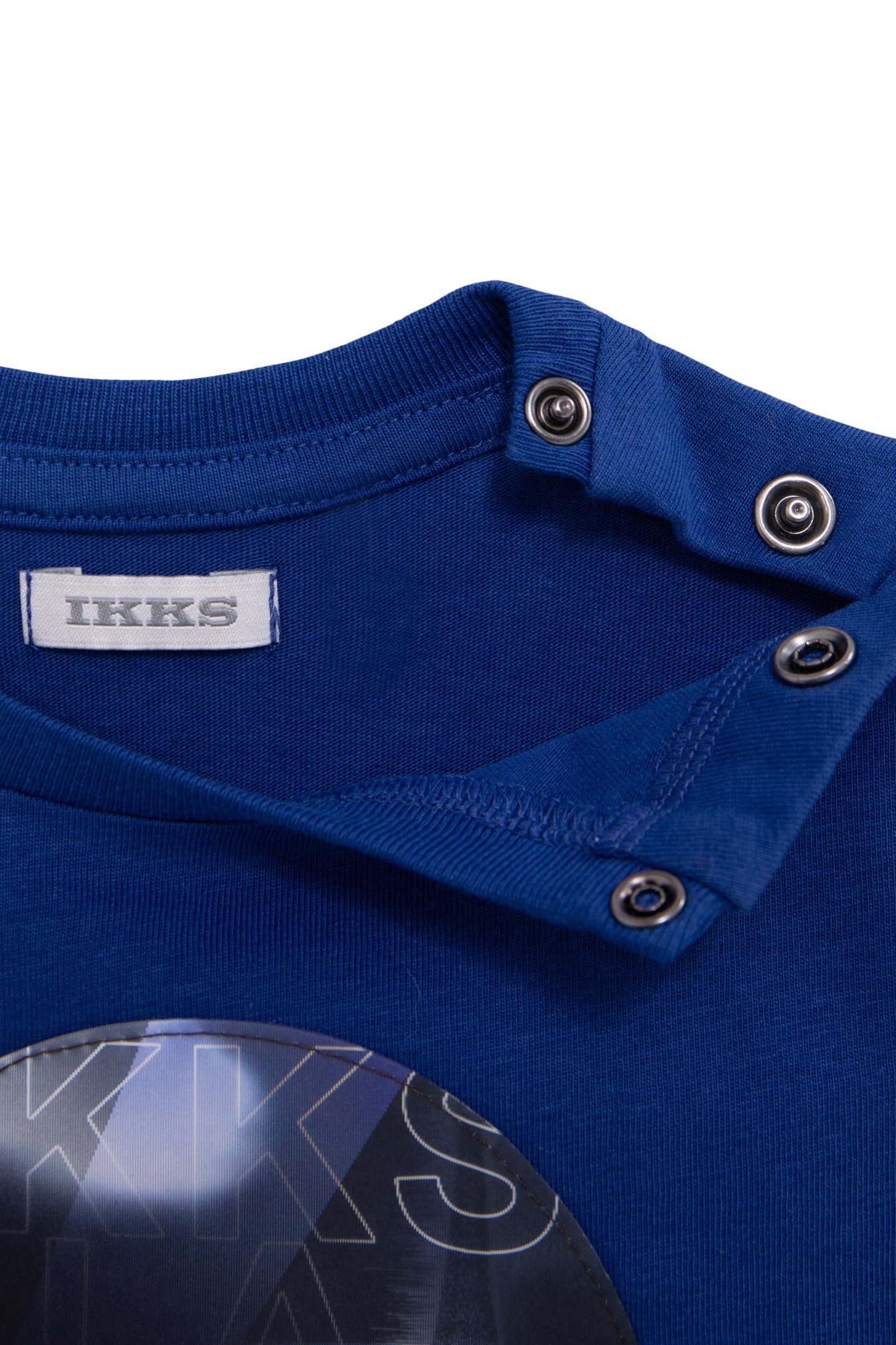 BABY BOY LENTICULAR BLUE ORGANIC COTTON T-SHIRT 3