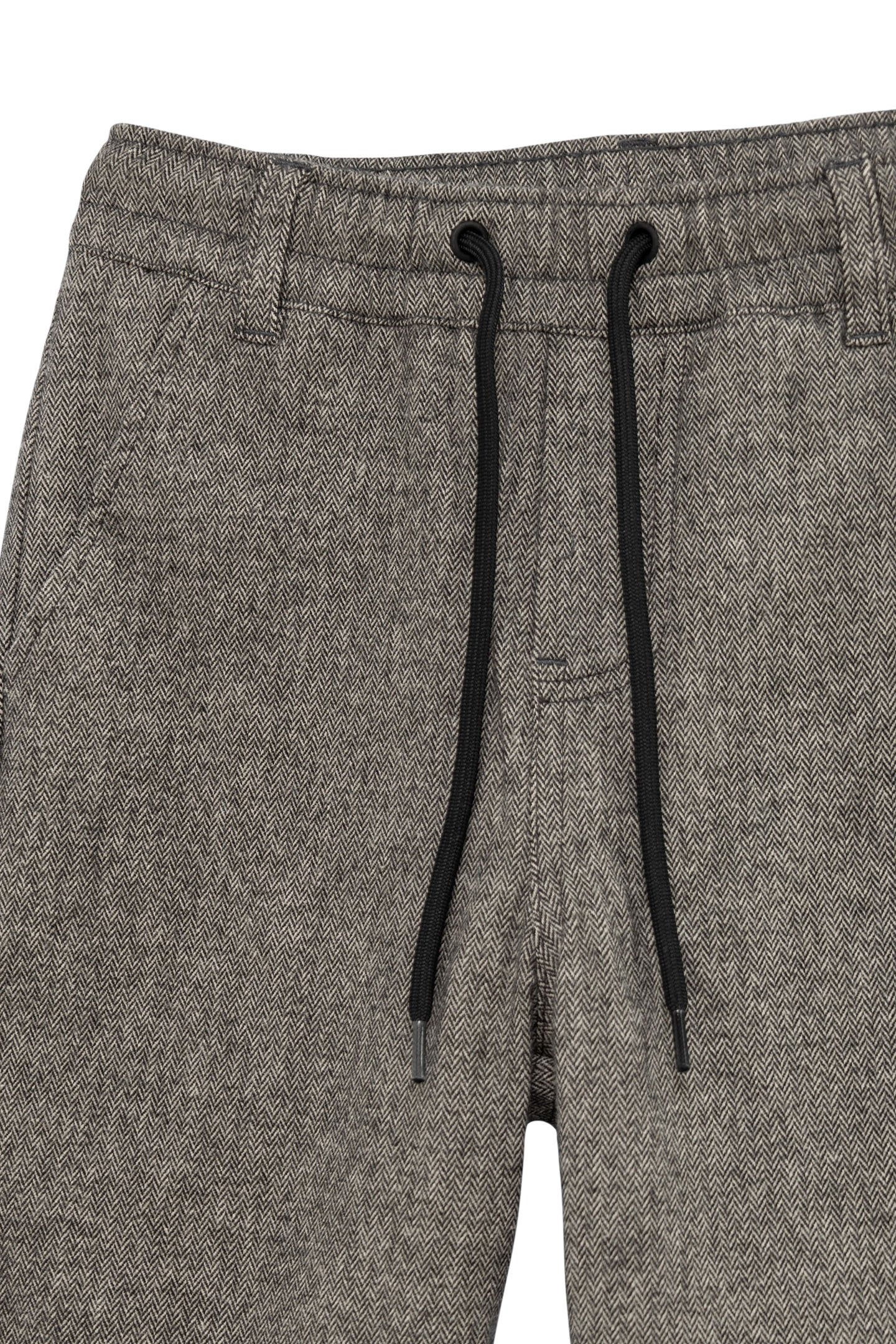 BOY'S GREY HERRINGBONE KNIT PANTS 3