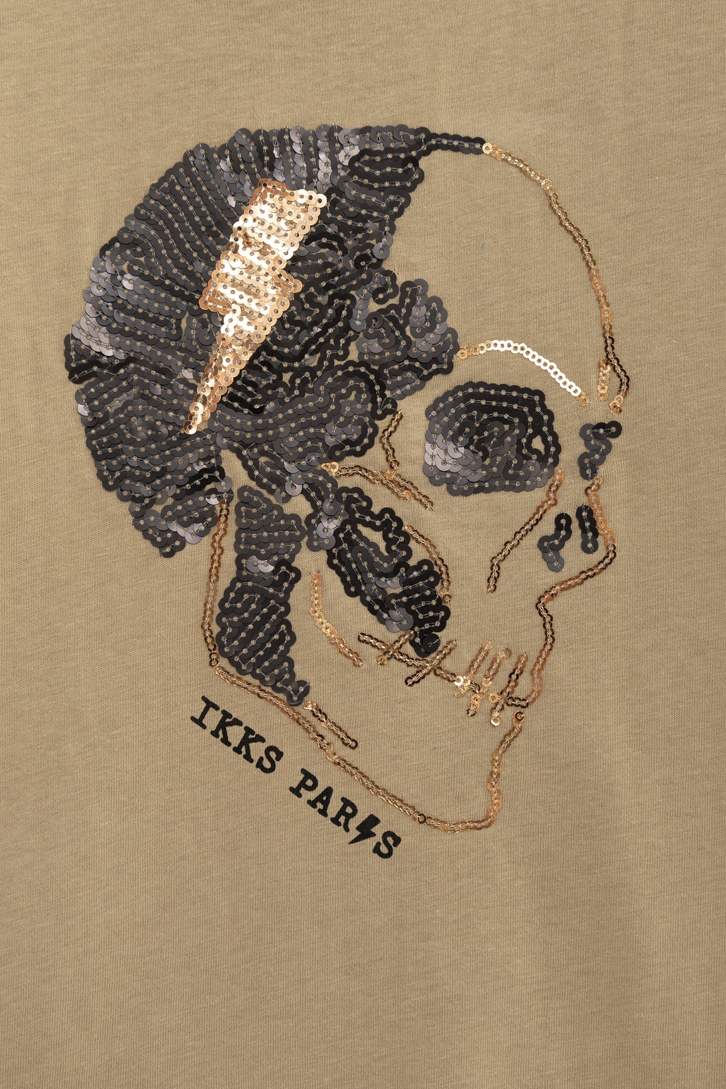 BOY'S CAMEL ORGANIC COTTON SKULL AND CROSSBONES T-SHIRT 5