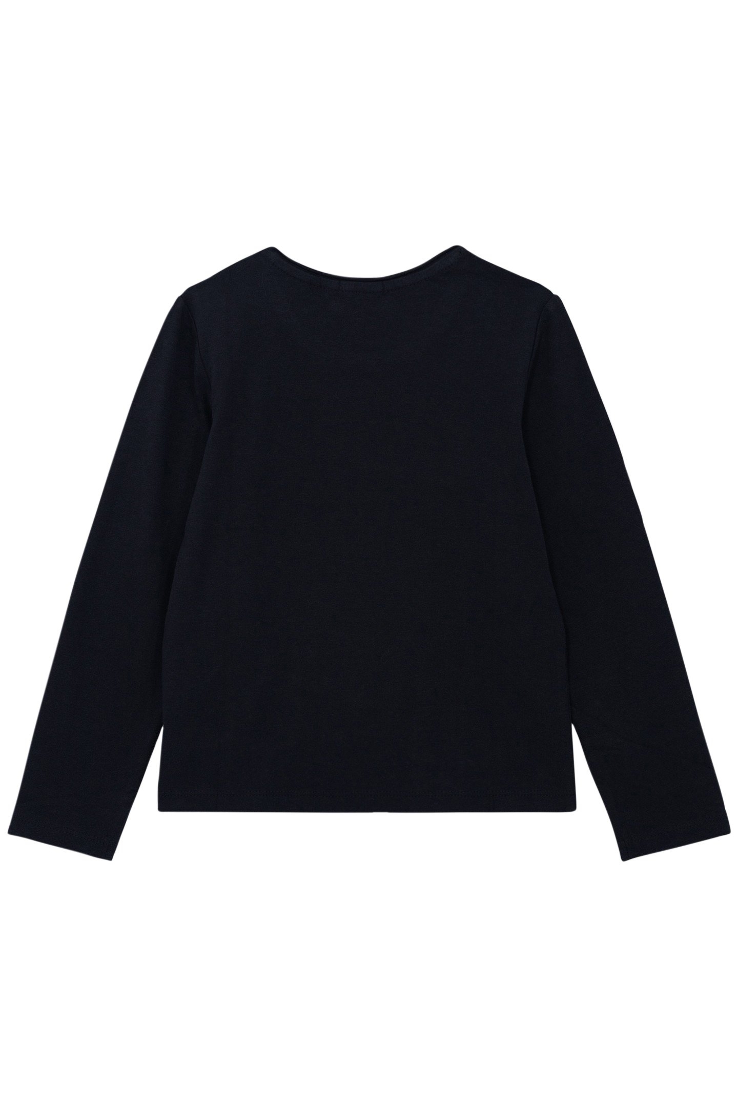 BLACK T-SHIRT ORGANIC COTTON GOLD HEART AND MESSAGE GIRL 2