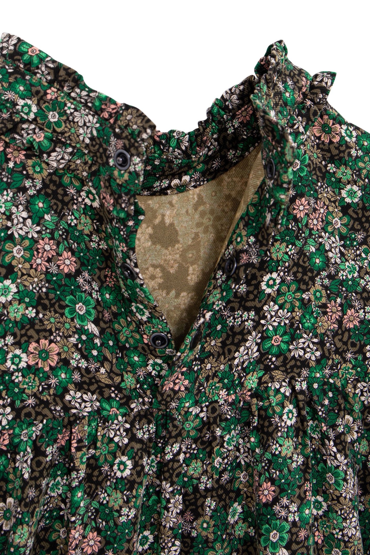 KHAKI BLOUSE LENZING™ ECOVERO™ LEOFLORAL PRINT GIRL 5