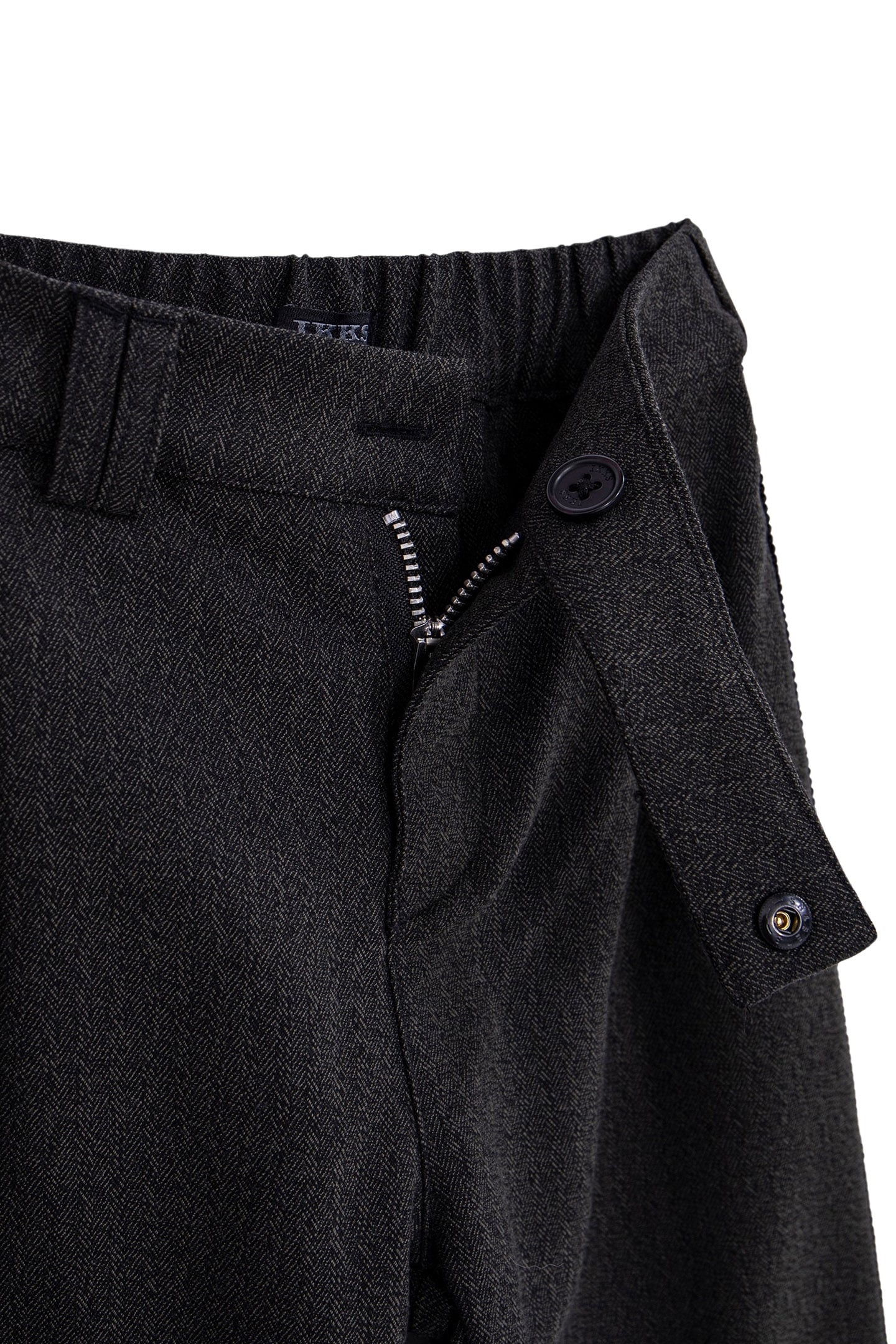 GIRL'S BLACK FAUX-UNI JEWEL-RIBBON PANTS 5