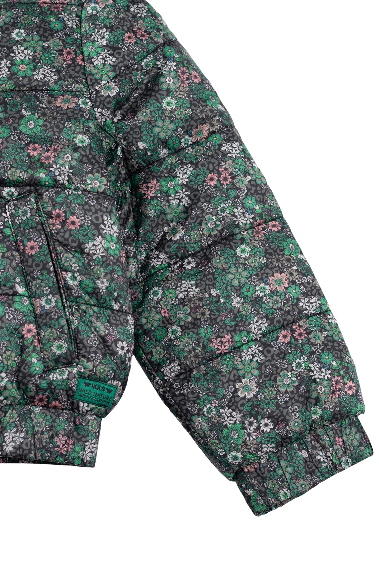 GIRL'S LEO-PRINT KHAKI PADDED JACKET 6