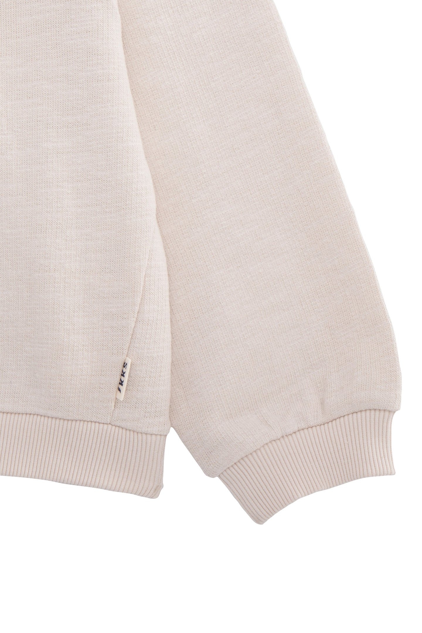 GIRL'S ECRU METALLIC MESSAGE SWEATSHIRT 4