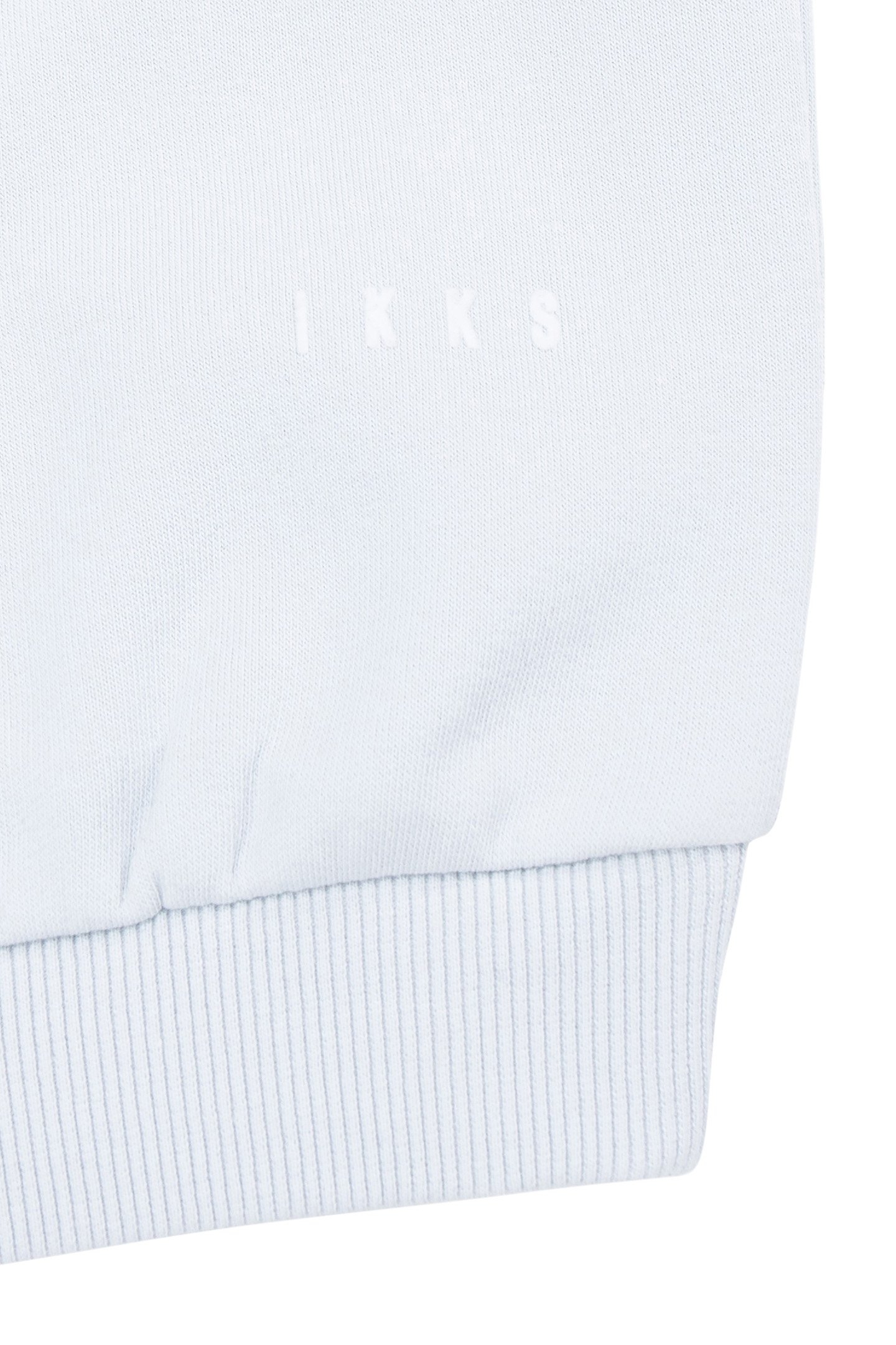 BLUE SWEATSHIRT WITH FLOCKED MESSAGE ON GIRL'S BACK 7