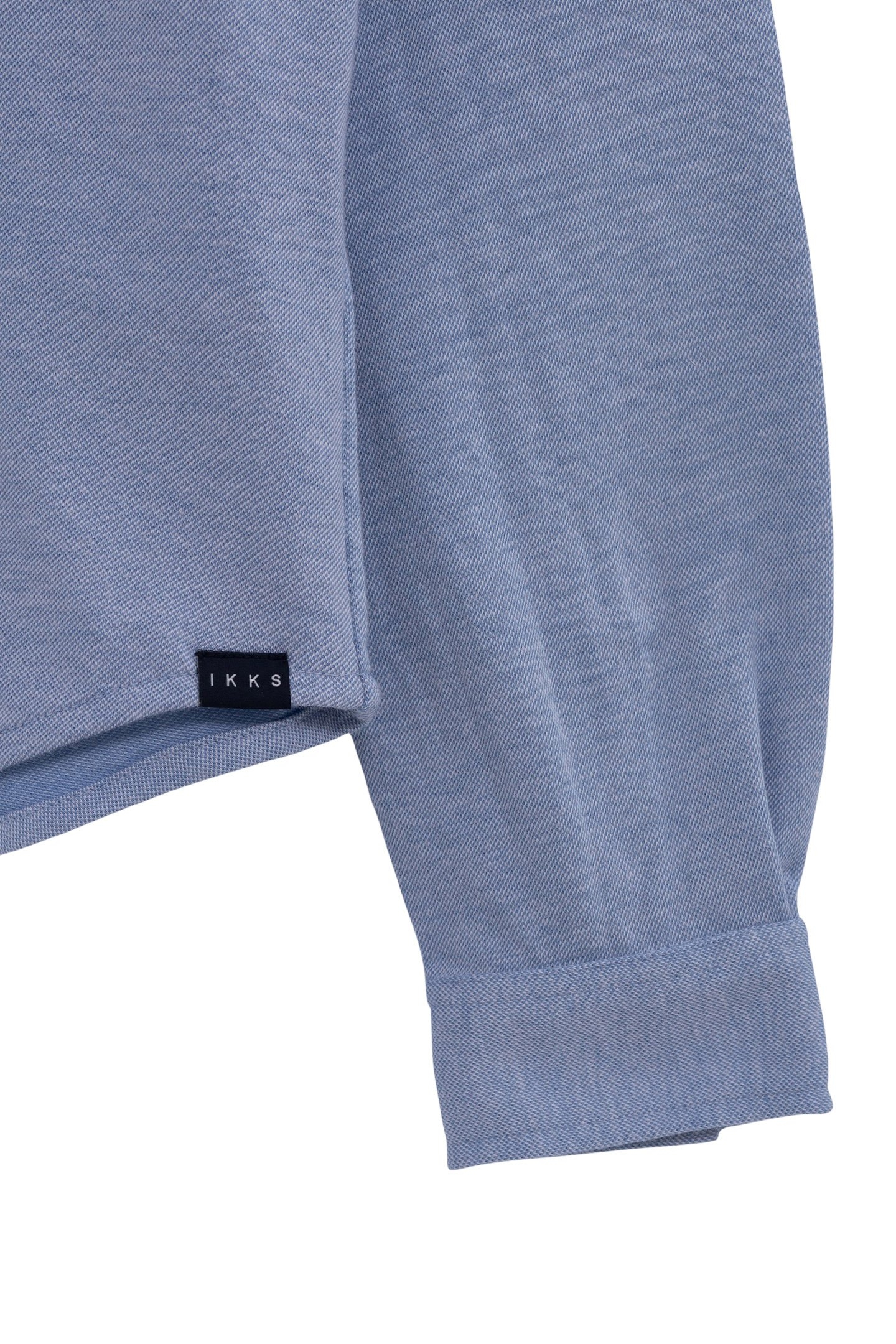 BOY'S BLUE DENIM-EFFECT KNIT SHIRT 5