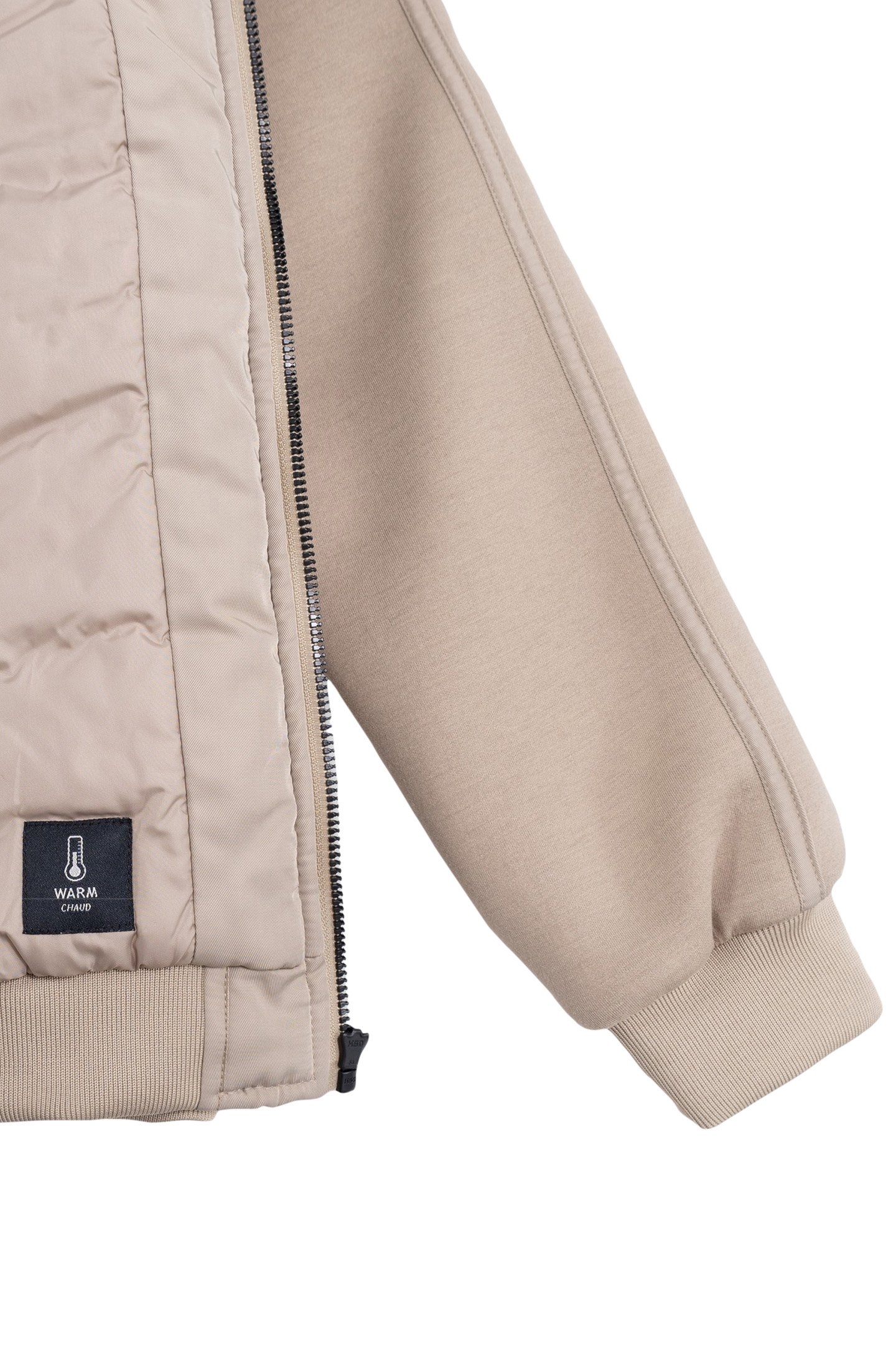 BEIGE TWO-PLY HOODED JACKET FOR BOYS 6