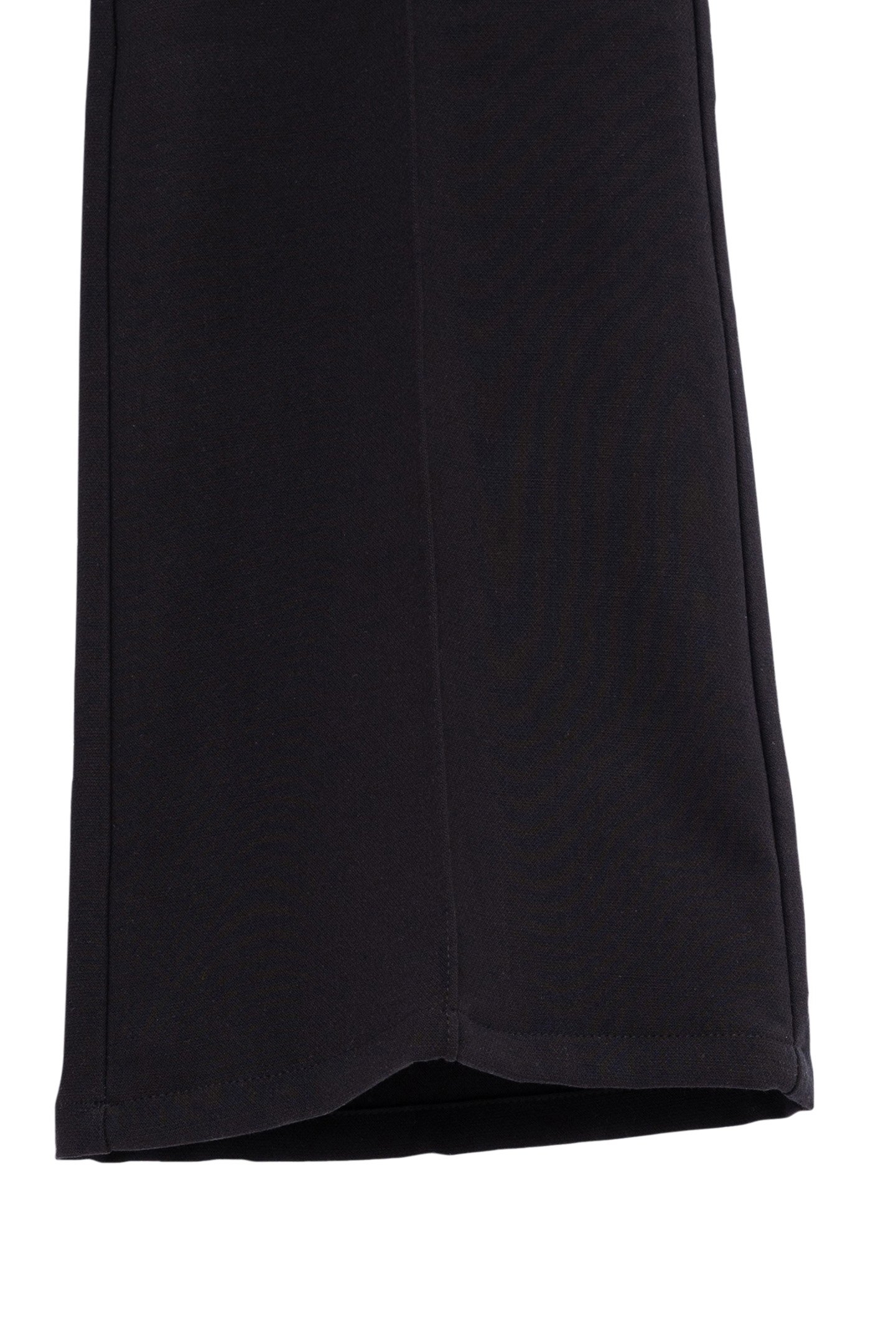 BLACK FLARE PANTS WITH PLEATED EDGING FOR GIRLS 5