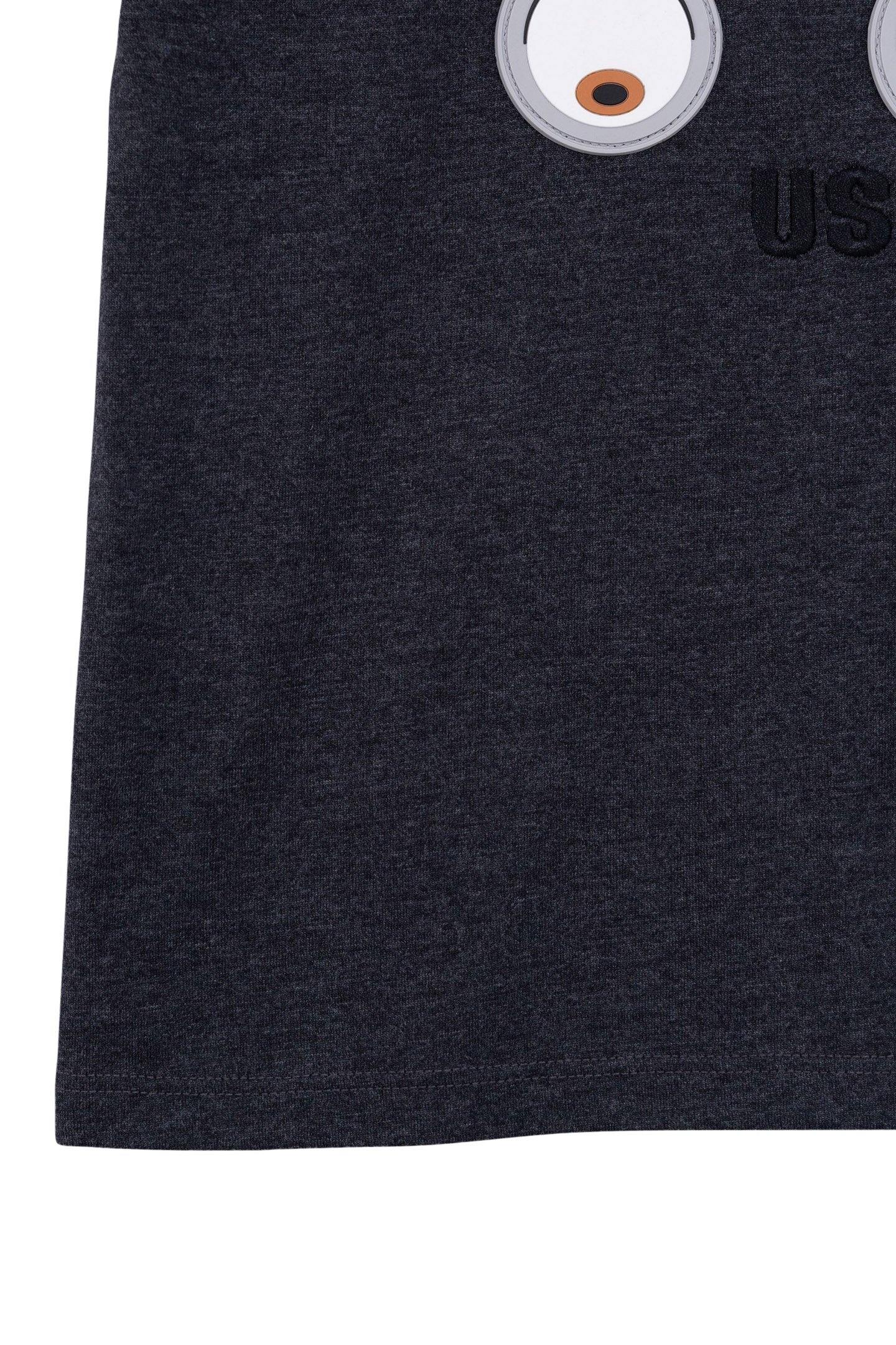 GREY ORGANIC COTTON T-SHIRT WITH 4 MINIONS BOY EYE BADGES 4