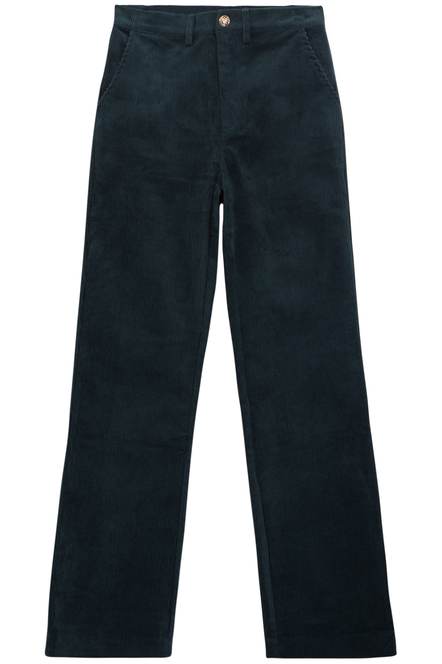 NIGHT GREEN CORDUROY SUIT TROUSERS 3