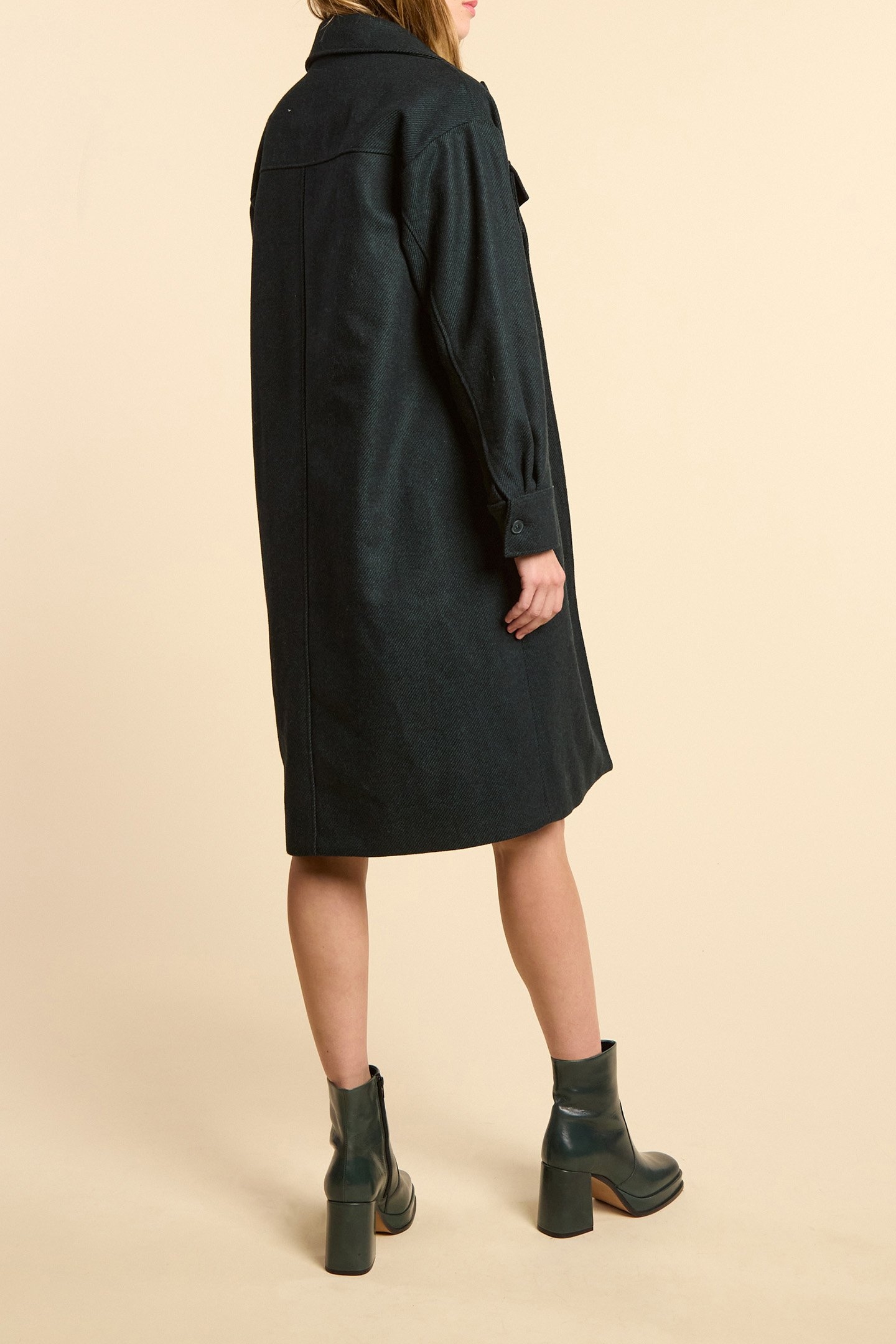 MIDNIGHT GREEN OVERCOAT 3