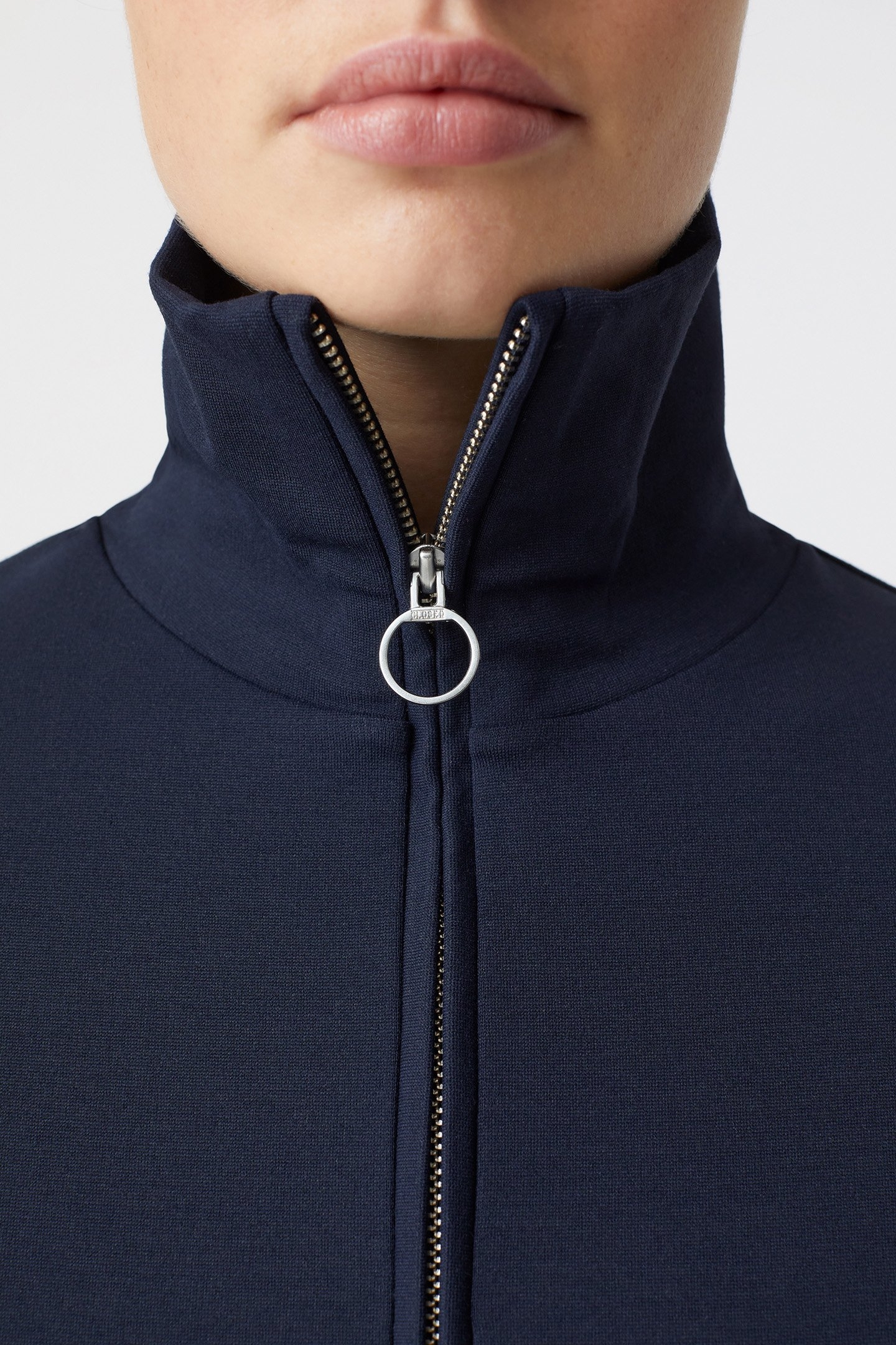 HALF ZIPP JERSEY DRESS DRESSES DARK NIGHT 4