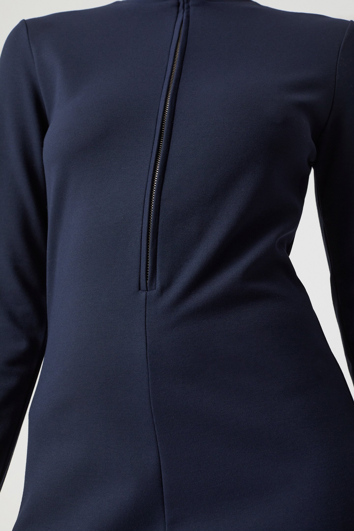 HALF ZIPP JERSEY DRESS DRESSES DARK NIGHT 5