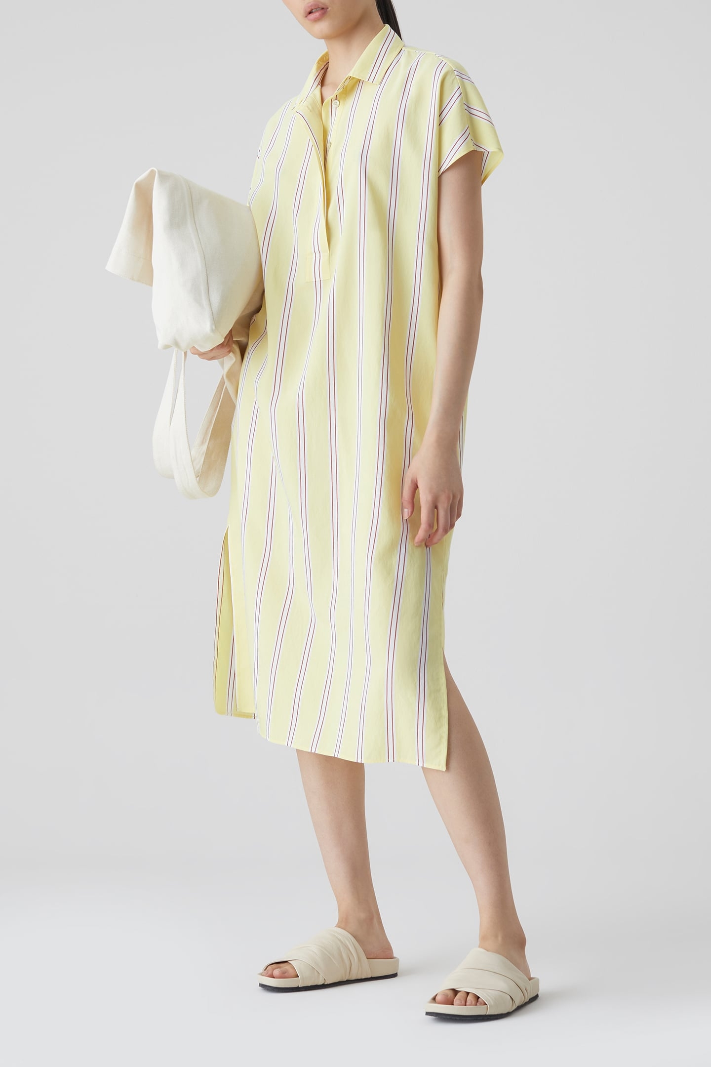 LONG SHIRT DRESS DRESSES YELLOW ORCHID 1