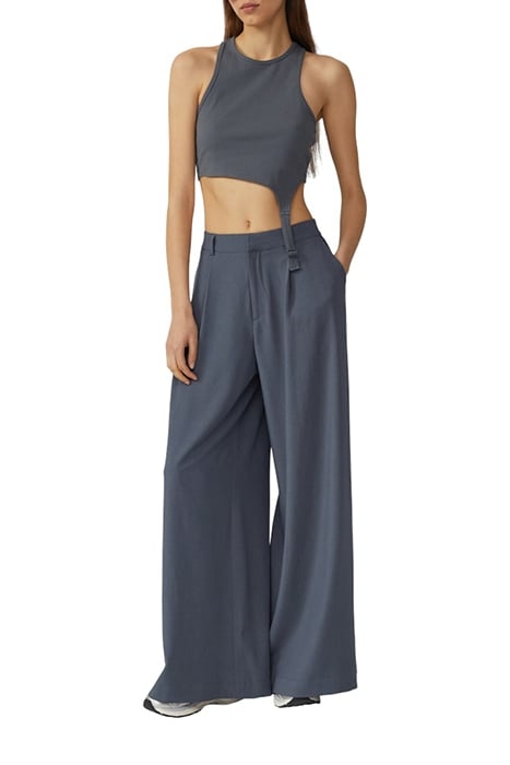 S.OLIVER-QS PANTS GREY/BLACK 2