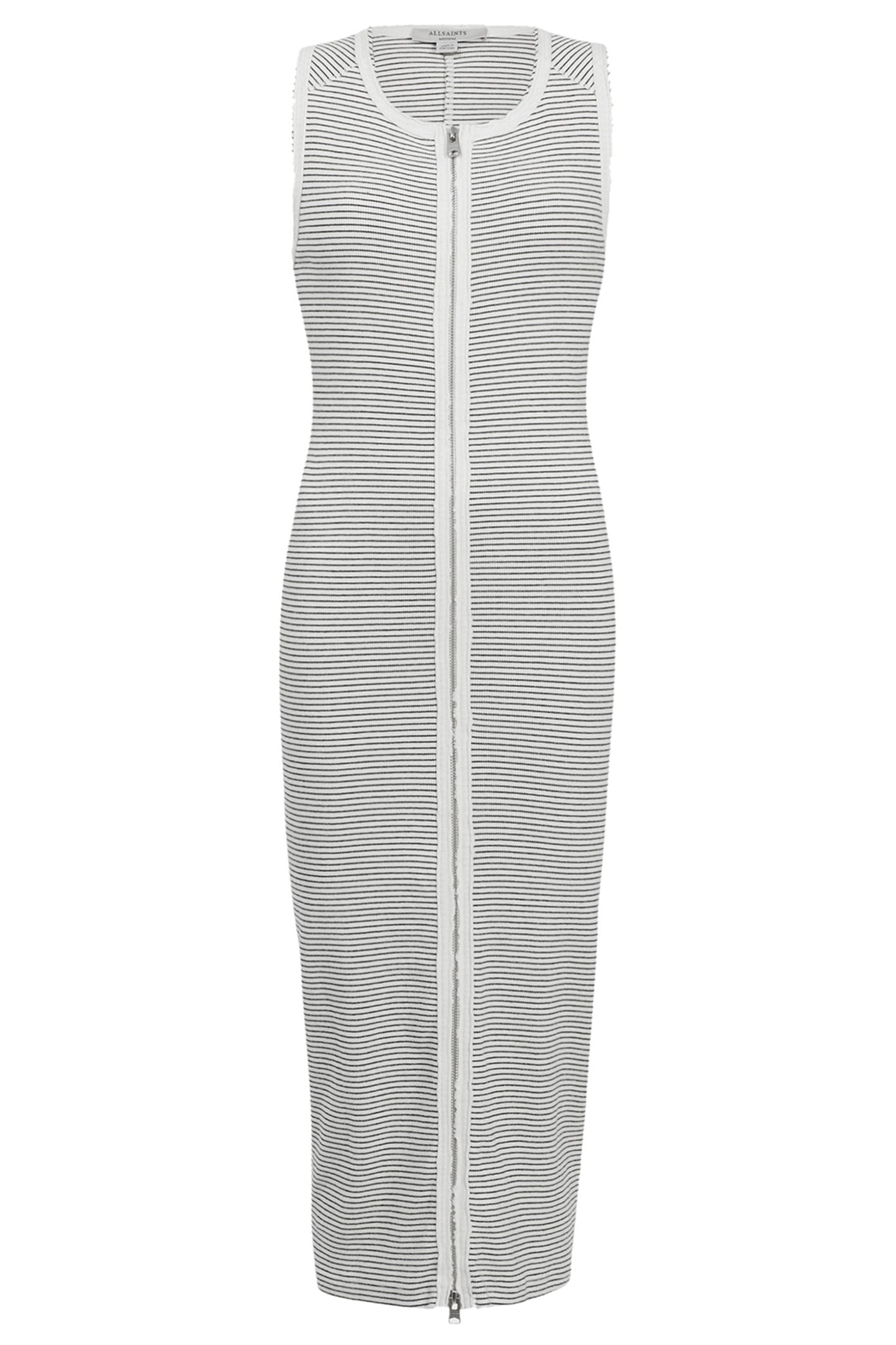 ALICIA STRIPE DRESS CHALK/BLACK 3