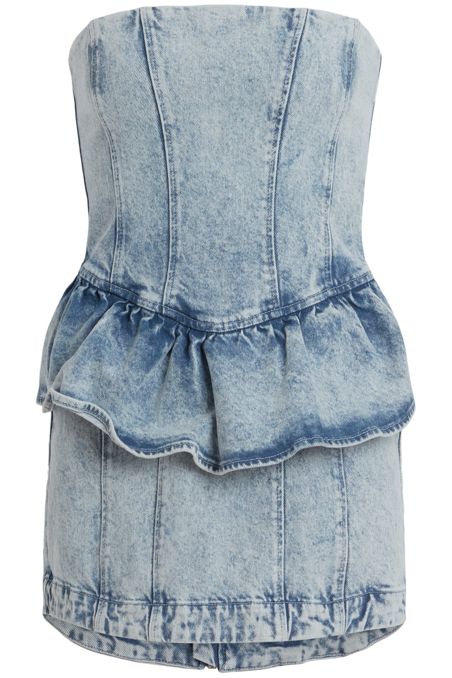 ANDY DENIM DRESS SNOW WASH INDIGO 4