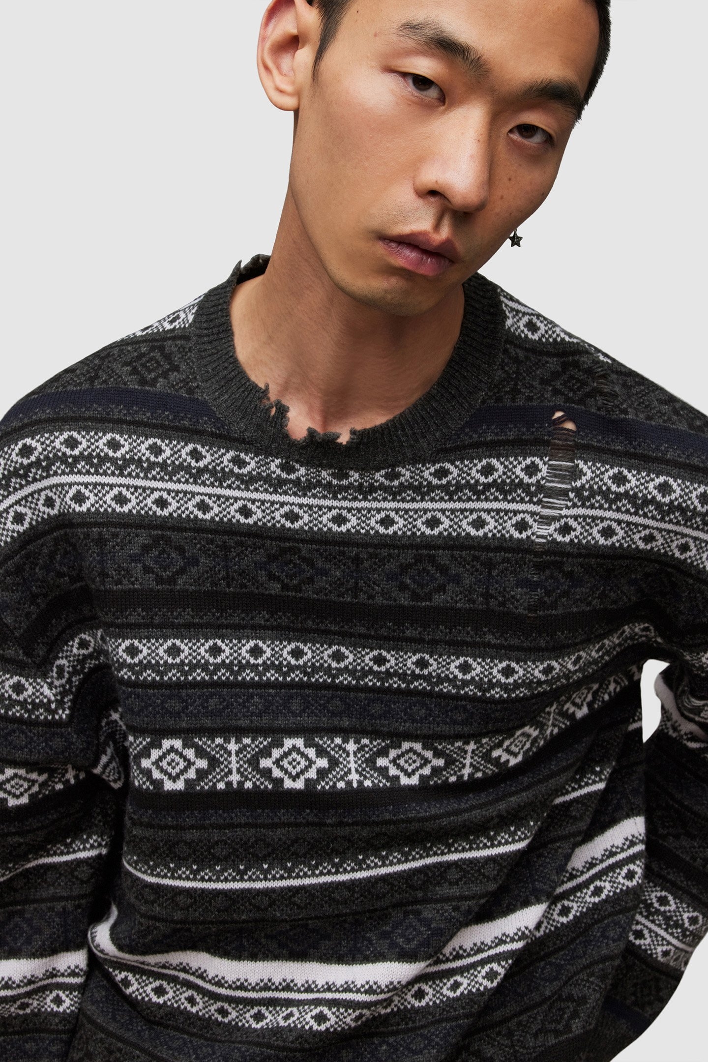 HALLDOR CREW CHARCOAL MARL 7