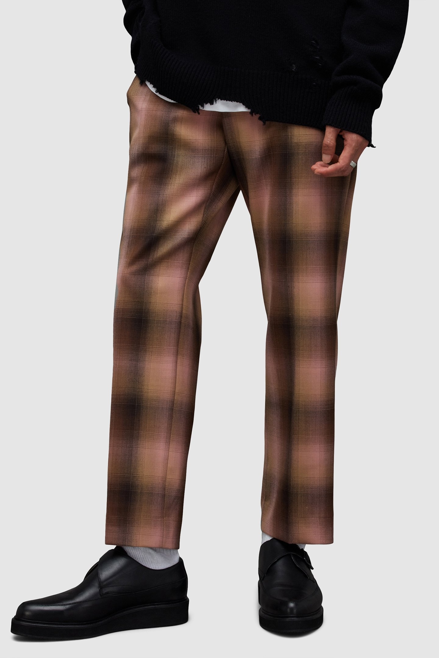 VELA TROUSER BROWN/PINK 1