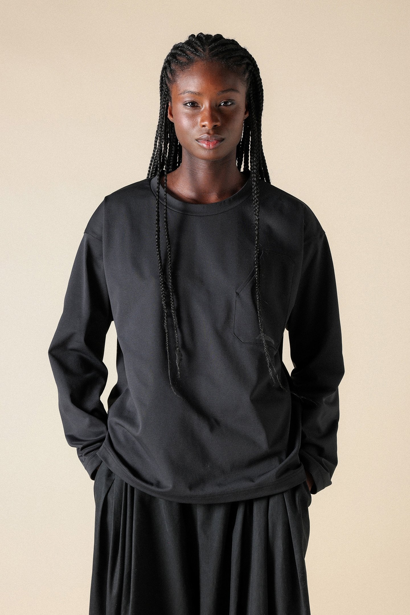 UNISEX SL HEAVY LONG SLEEVE TEE BLACK 3