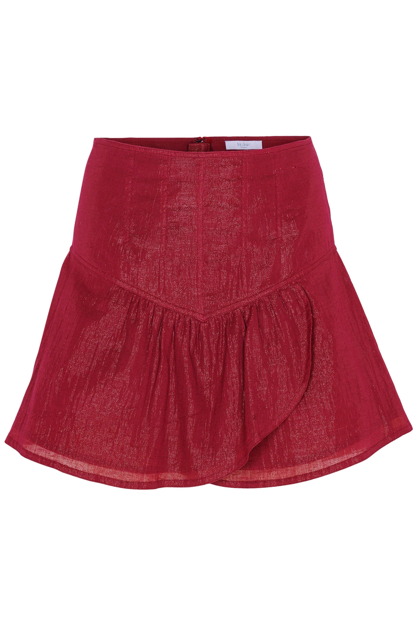 BELLE METALLIC SKIRT GRENACHE 3