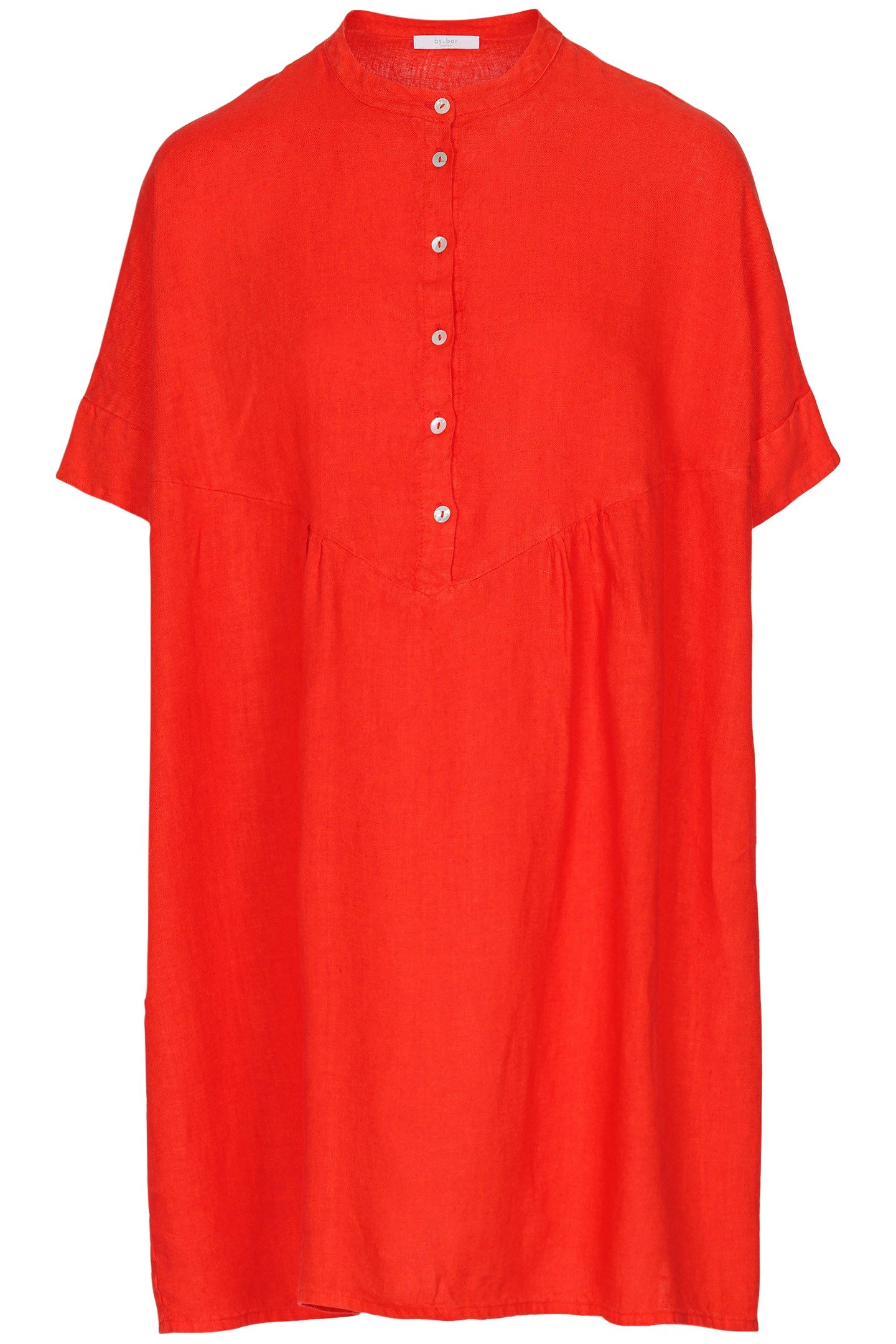 TAIS LINEN DRESS POPPY RED 3