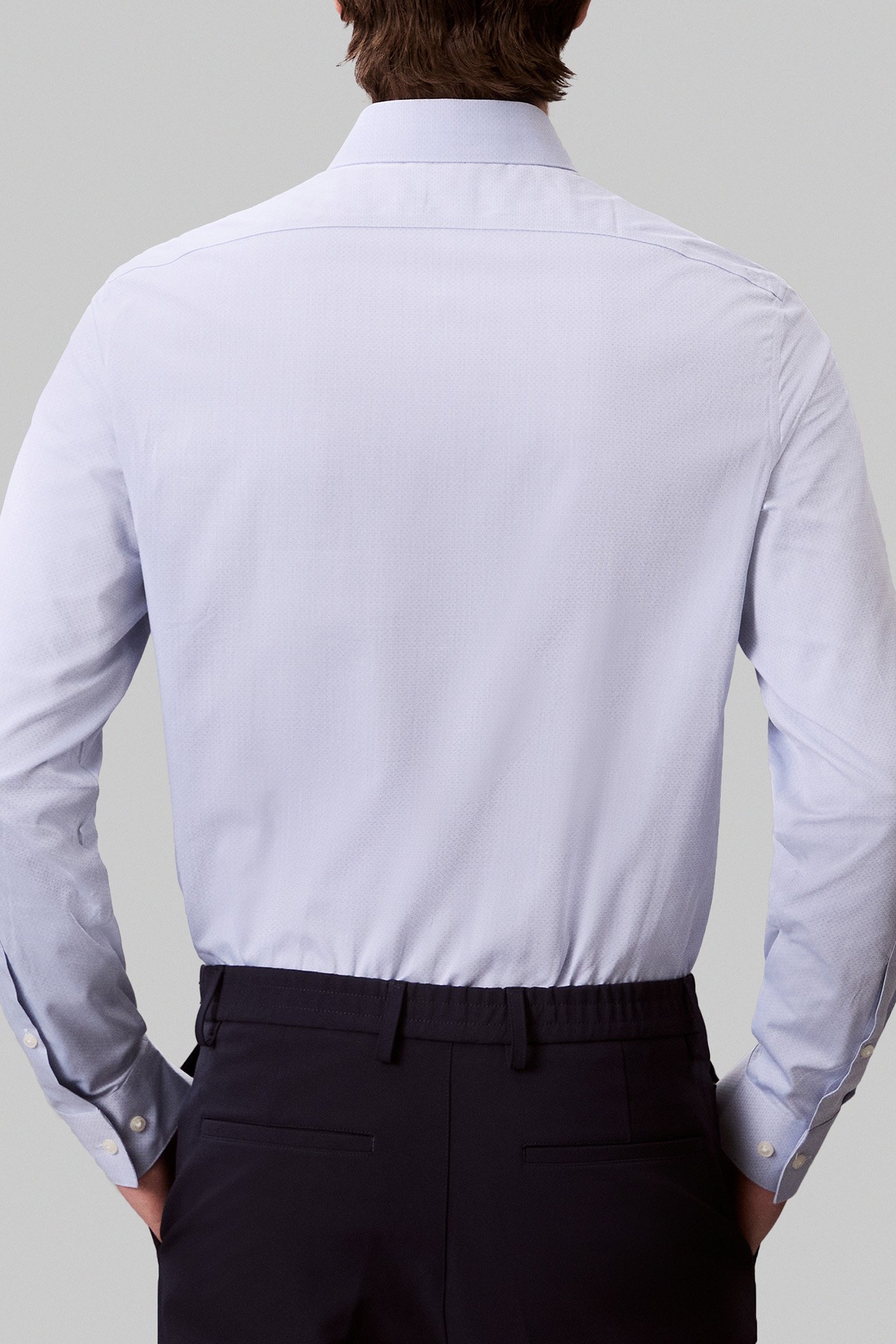 REG SFT COMF STR PRT SHIRT BLUE DUST 2