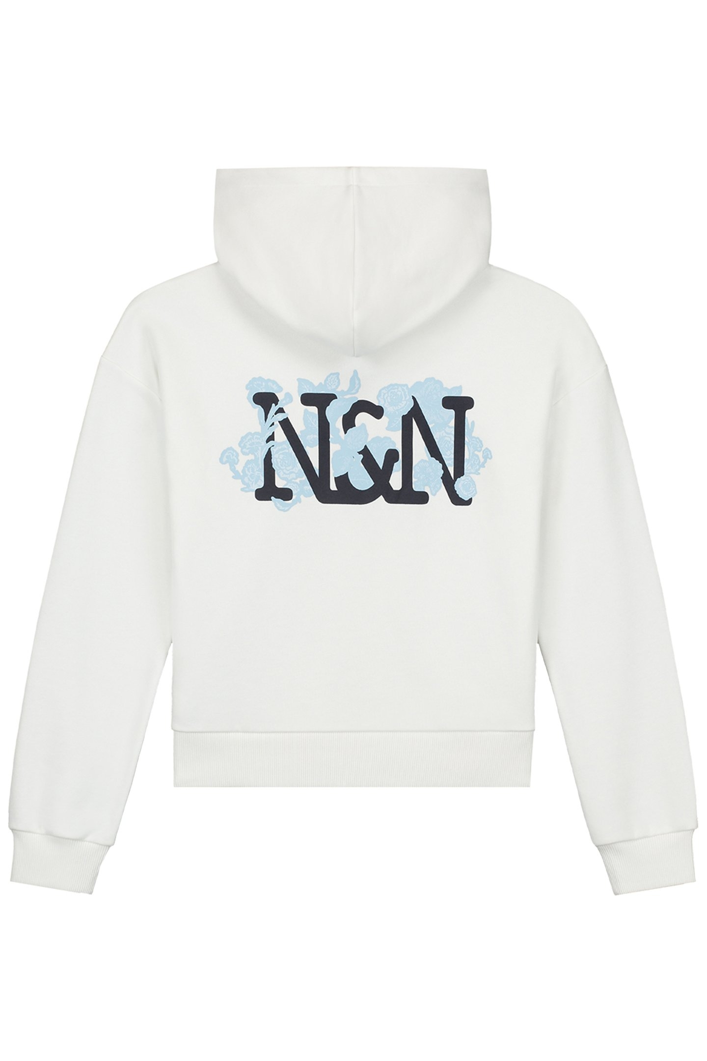 LACIE HOODIE OFF WHITE/SKY BLUE 3