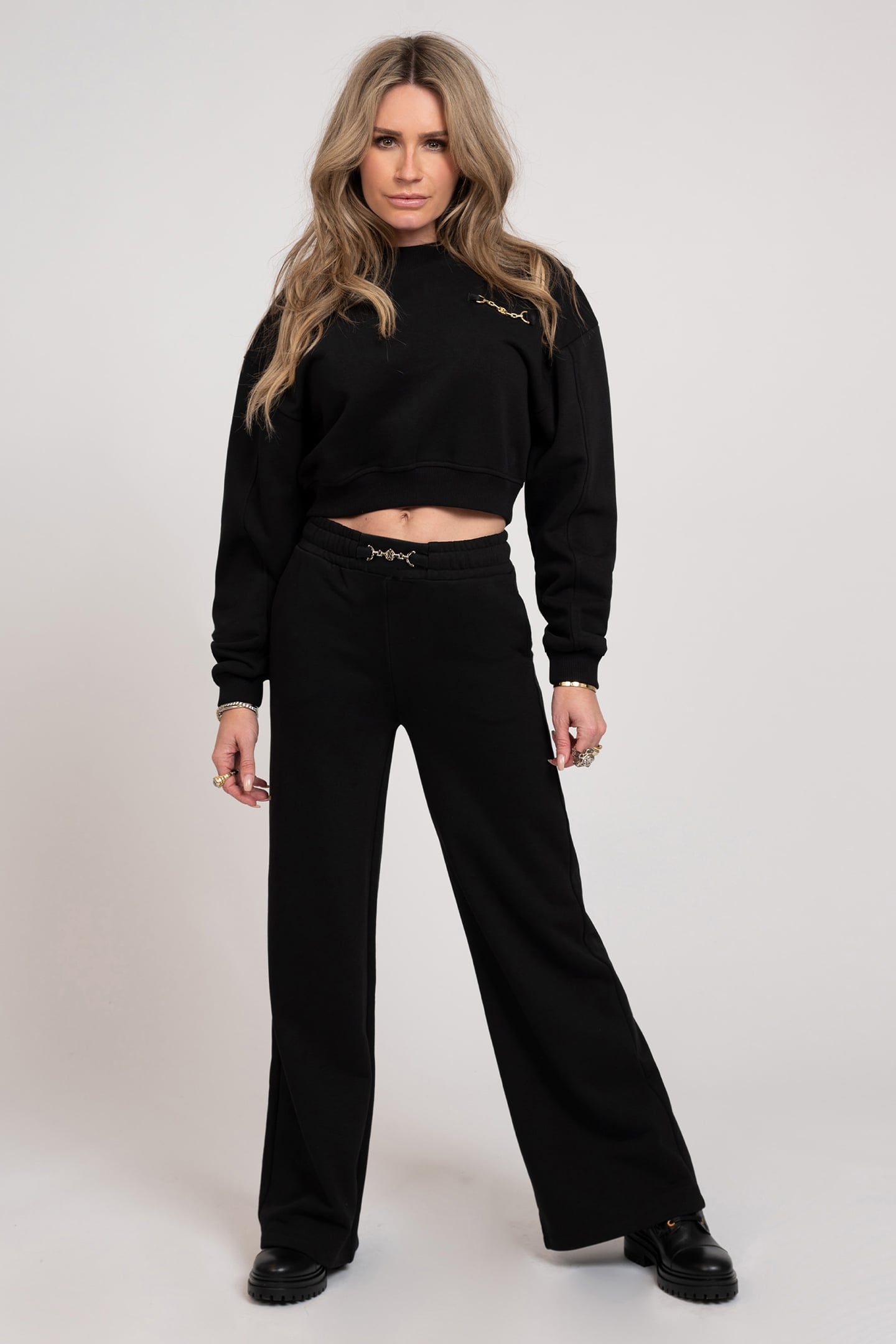 ERVADI SWEAT PANTS BLACK 1