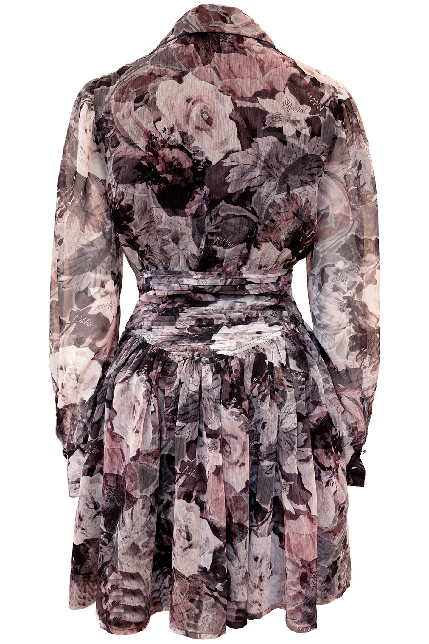 ESSEX PRINT DRESS BLACK 3