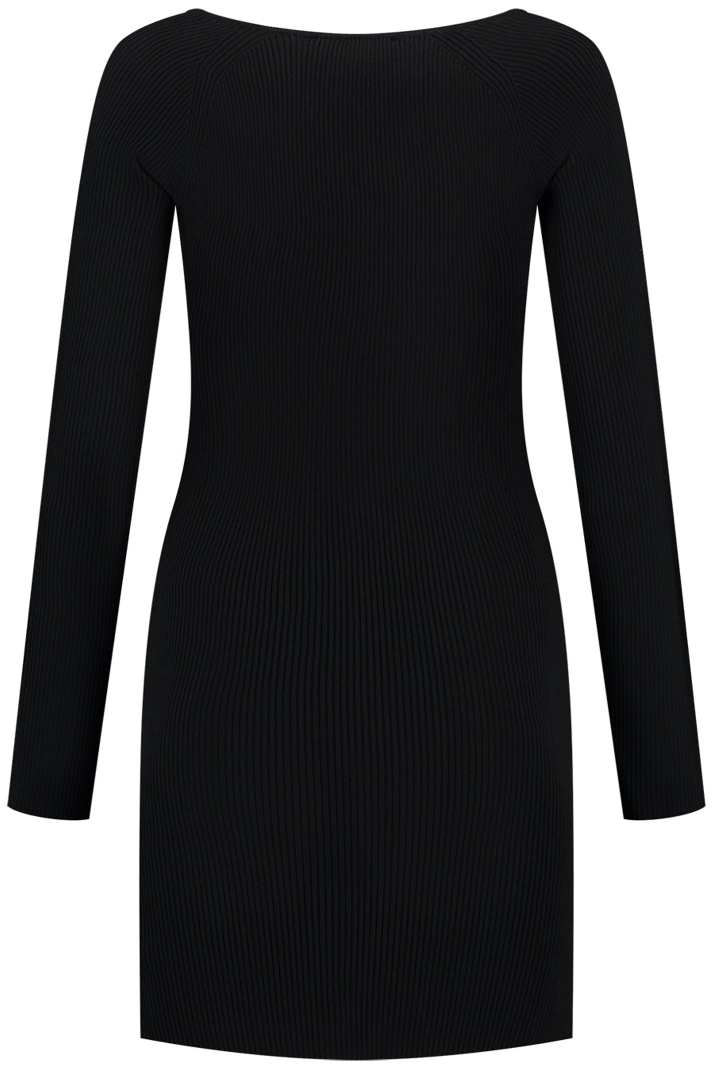 ETNA JOLIE RIB DRESS BLACK 3
