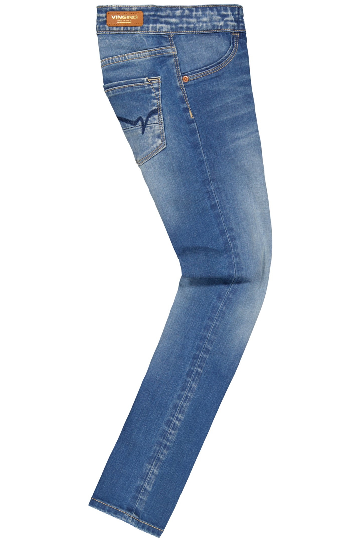 GIRL'S BRACHA TREGGING/JEGGING MID BLUE WASH 3