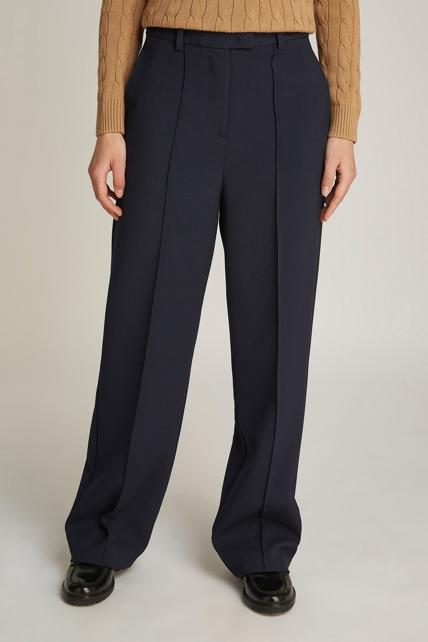 PUNTO RELAXED FIT STRAIGHT LEG PANTS DARK NIGHT NAVY 1