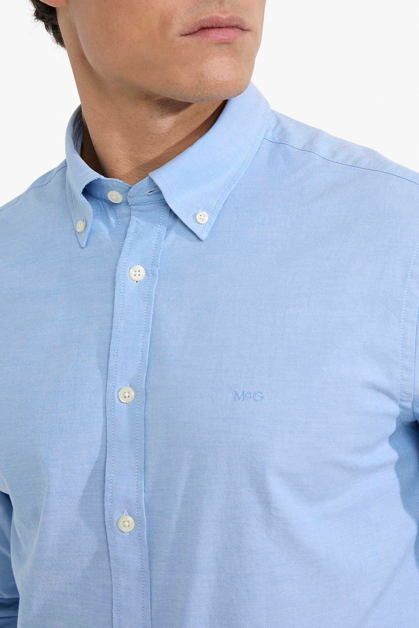 STRETCH OXFORD SHIRT LIGHT BLUE 6