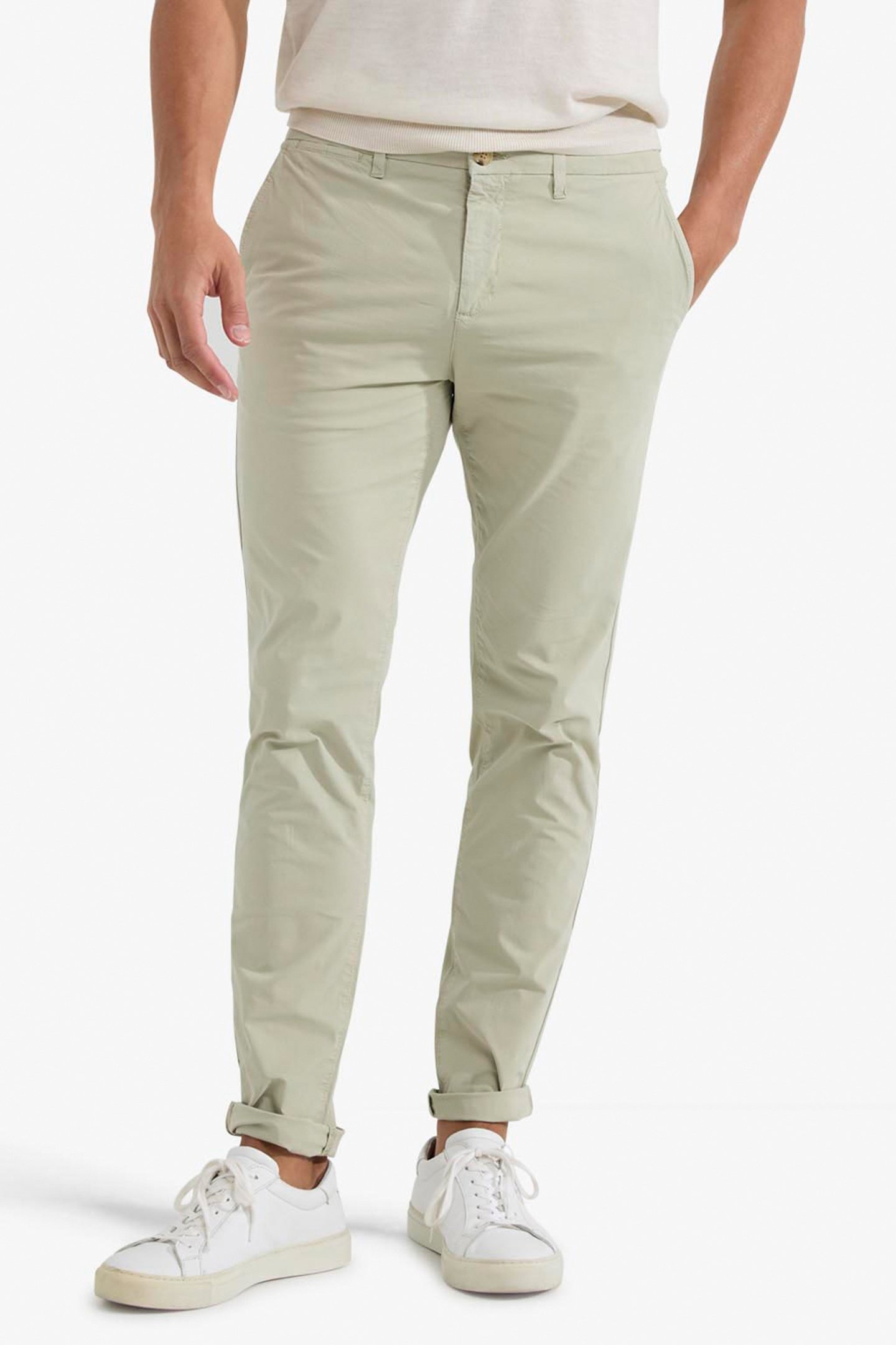 MF CHINO SUMMER POPLIN LIGHT OLIVE 1