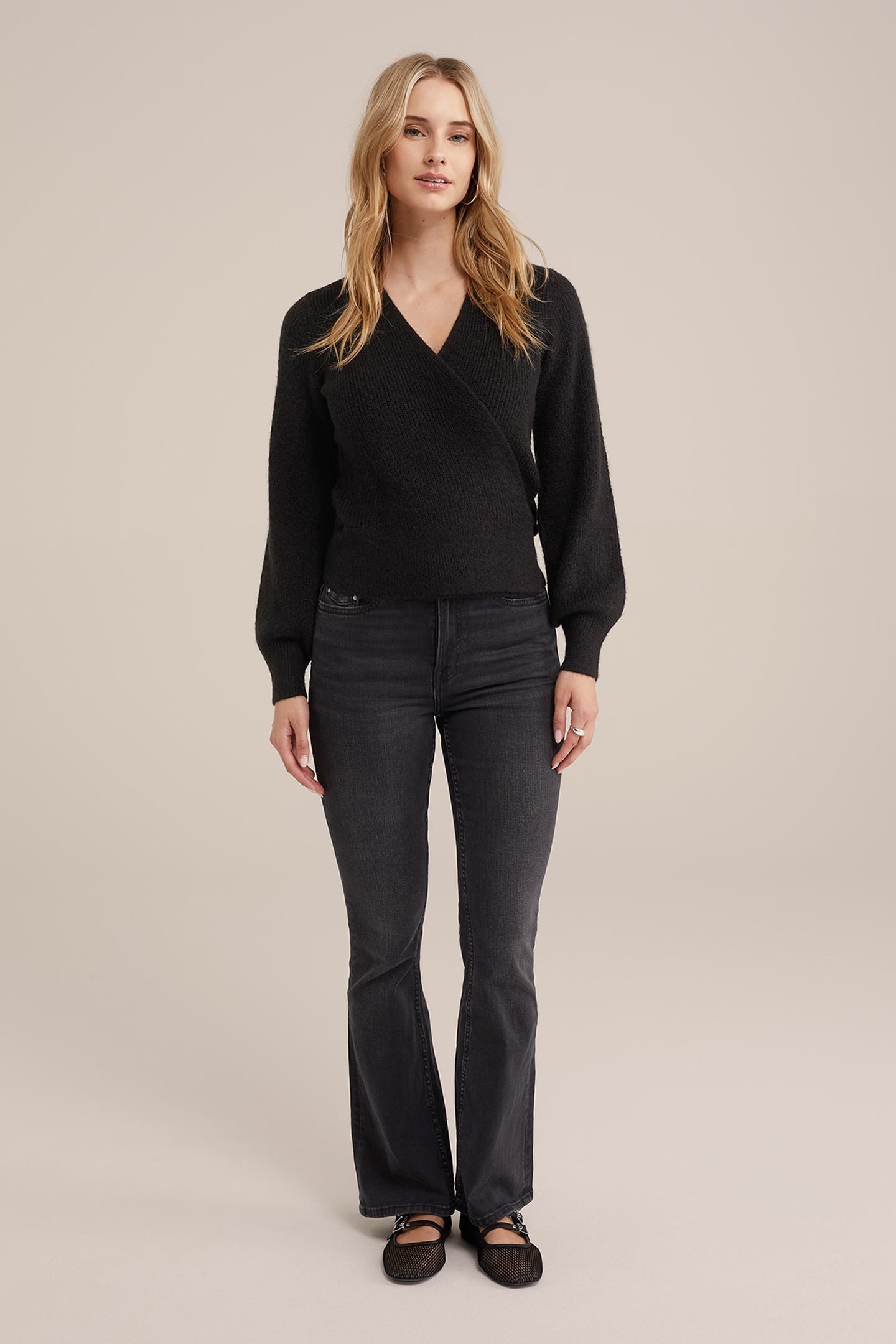 WRAP CARDIGAN BLACK 3