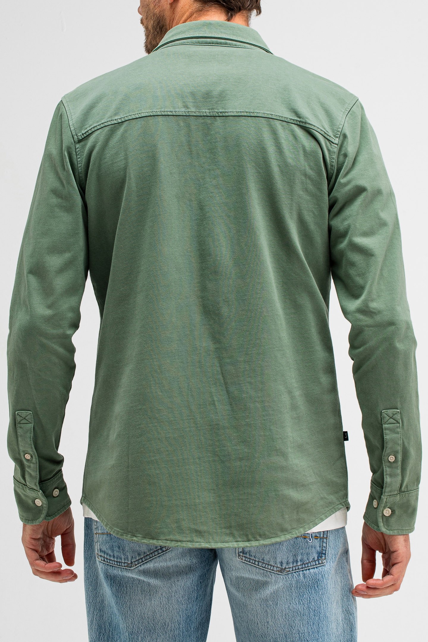 FINN POCKET JERSEY OVERSHIRT JADE GREEN 2