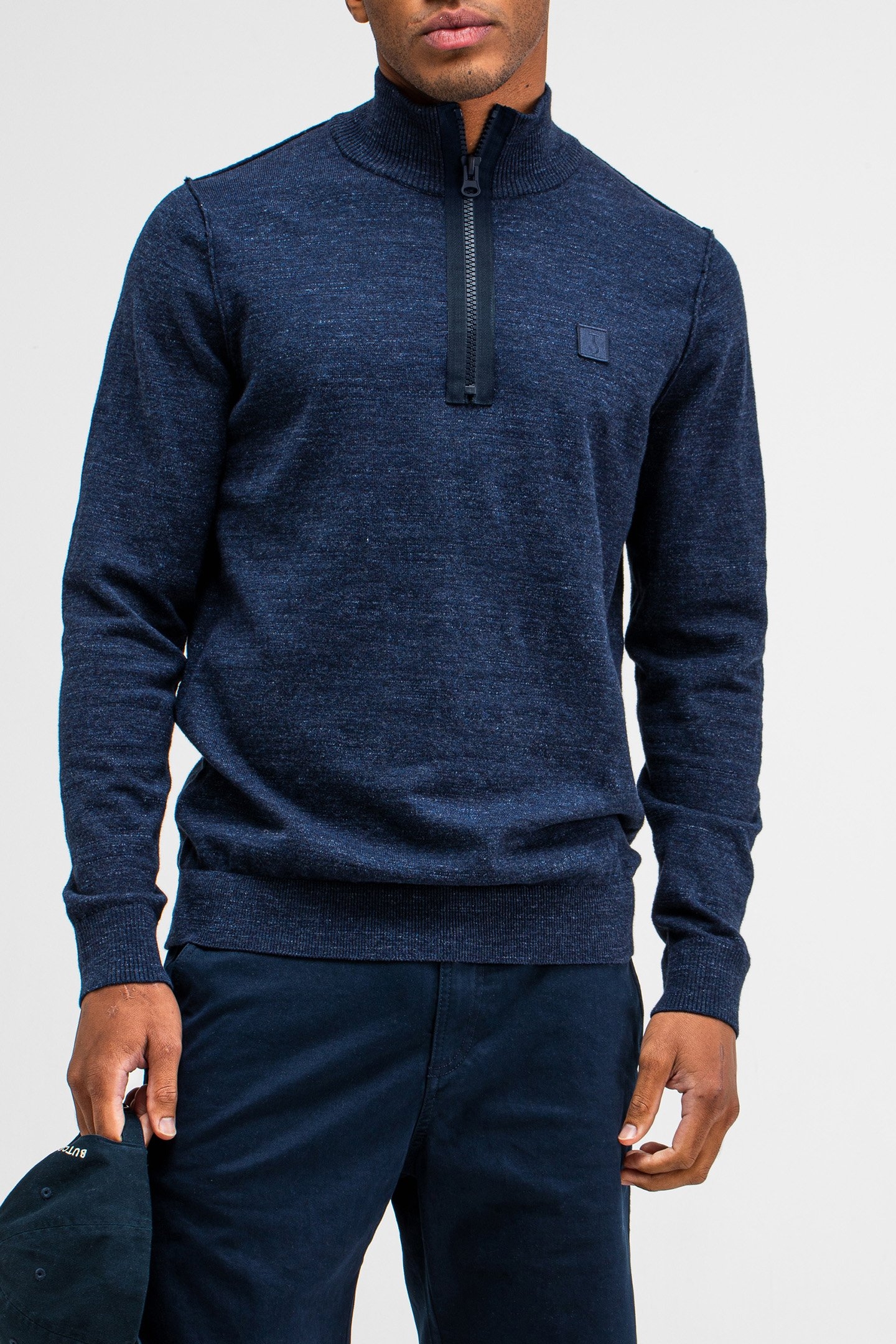 LT CLIFDEN HALF ZIP ALASKA BLUE 1